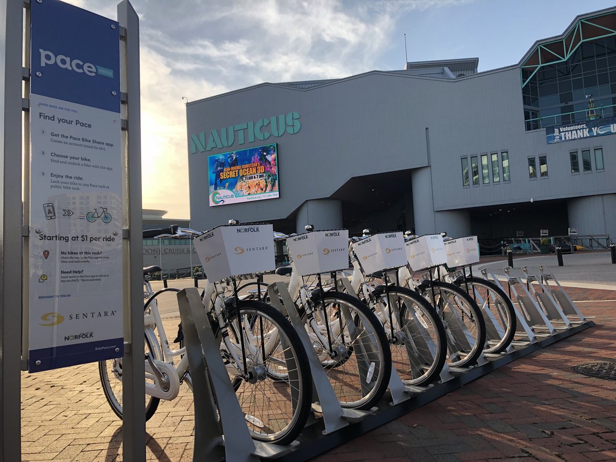 Pace bike share Norfolk