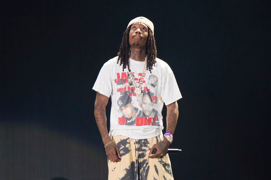 FILE - Rapper Wiz Khalifa performs at Hip-Hop 50 Live at Yankee Stadium in the Bronx borough of New York on Aug. 11, 2023. (Photo by Scott Roth/Invision/AP, File)