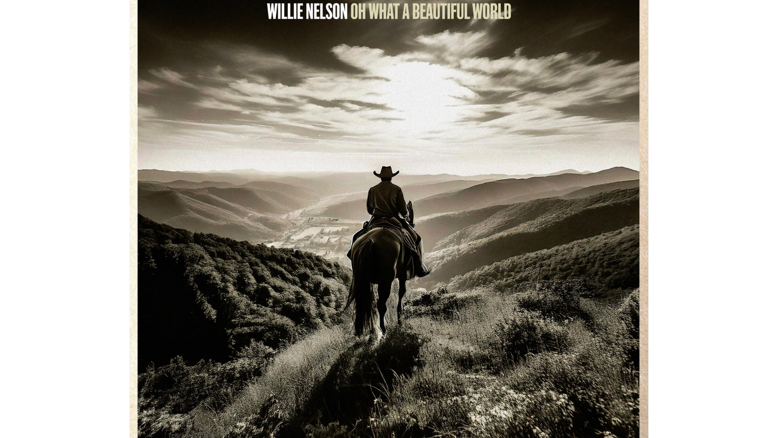 This album cover image released by Sony shows “Oh What A Beautiful World” by Willie Nelson. (Sony via AP)