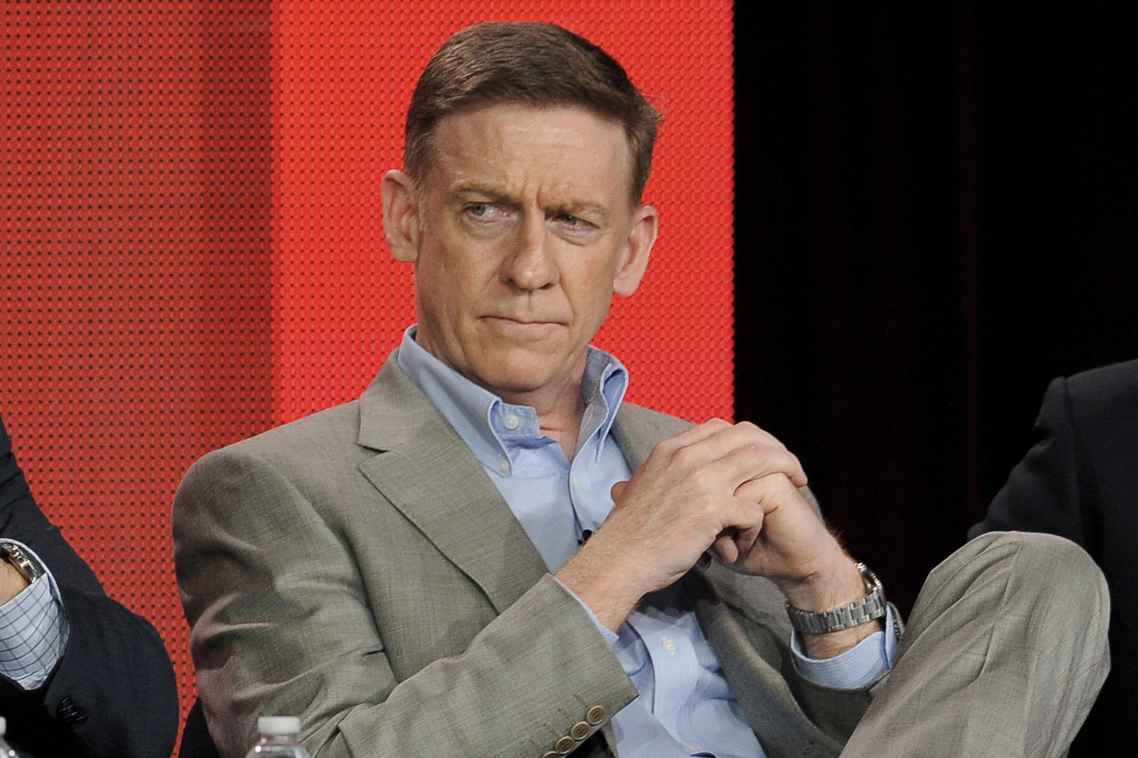 FILE - Bill Owens takes part in a panel discussion at the Showtime Winter TCA Tour at the Langham Huntington Hotel on Saturday, Jan. 12, 2013, in Pasadena, Calif. (Photo by Chris Pizzello/Invision/AP, File)