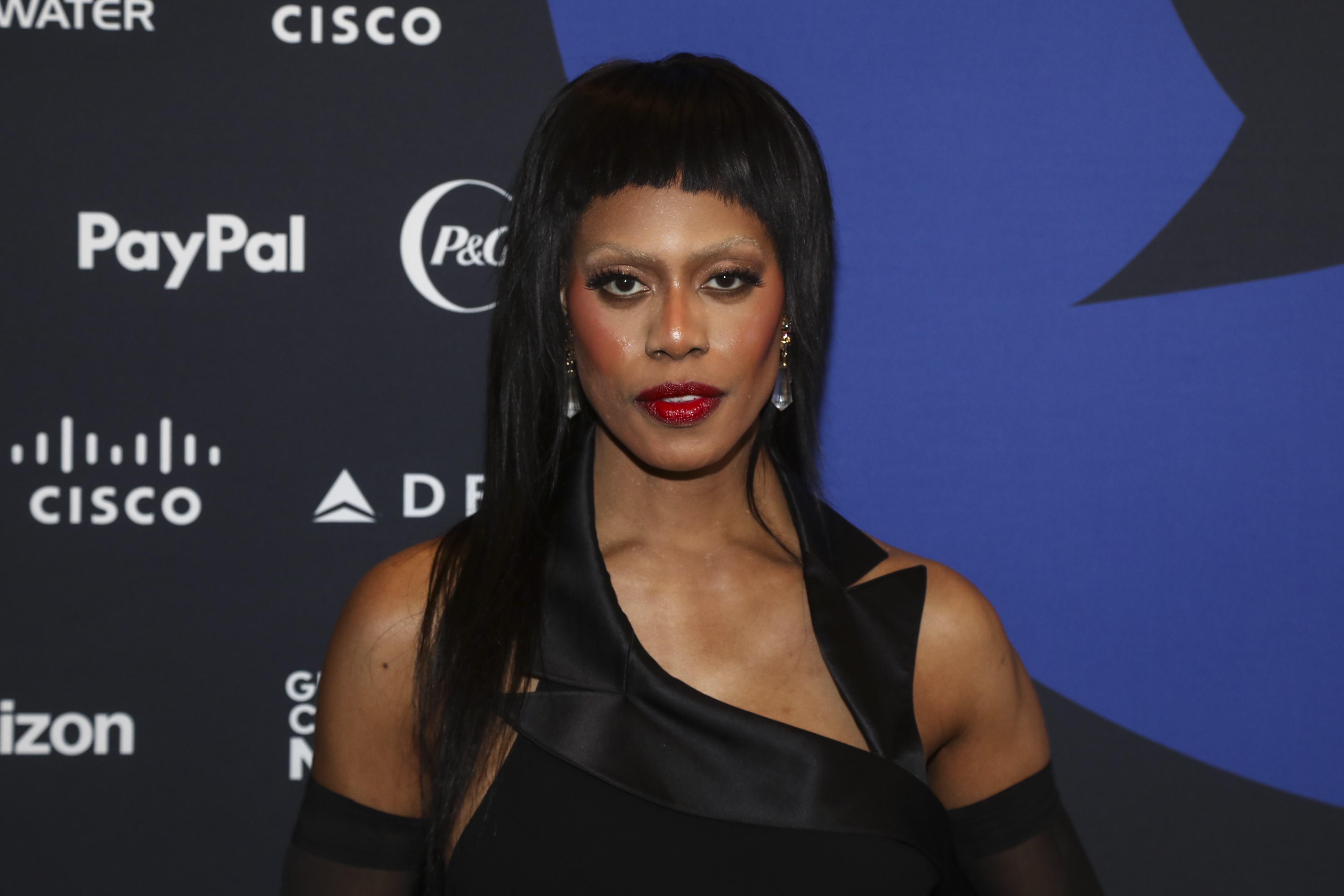 Laverne Cox arrives at the Global Citizen Now Summit on Wednesday, April 30, 2025, at Spring Studios in New York. (Photo by Andy Kropa/Invision/AP)