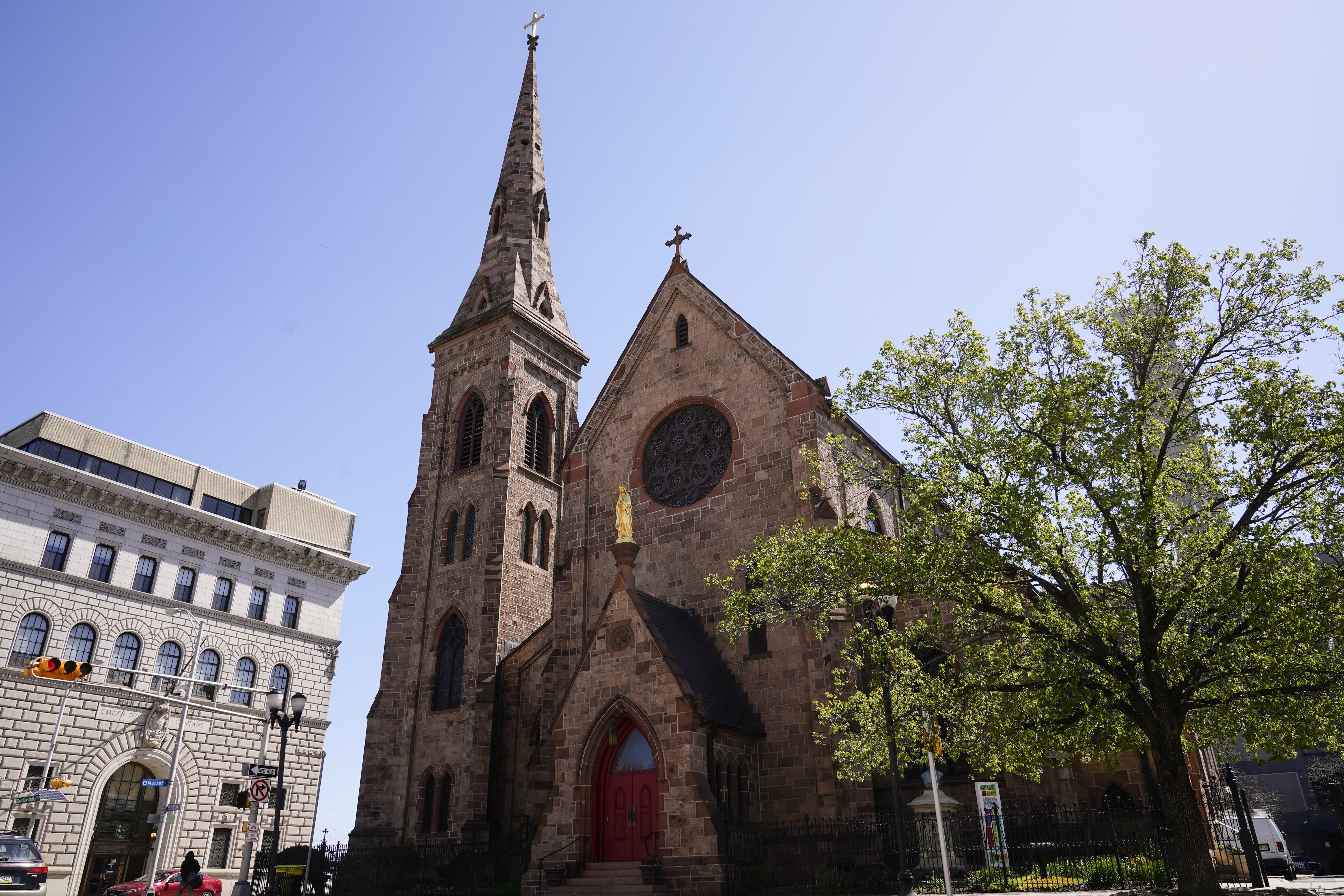 FILE - The Cathedral of the Immaculate Conception in Camden, N.J., Wednesday, April 20, 2022. (AP Photo/Matt Rourke, File)