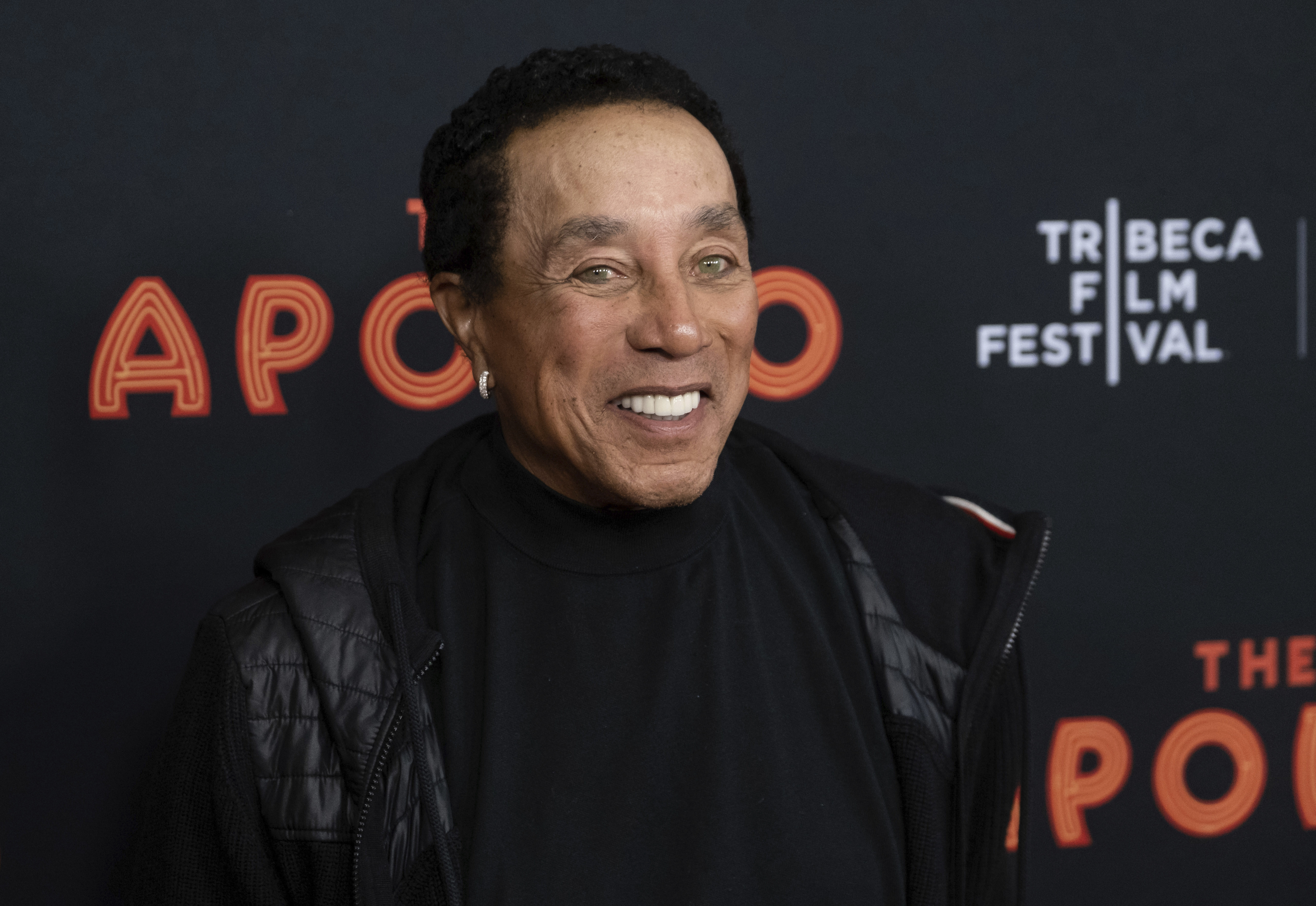 FILE - Smokey Robinson attends the screening for "The Apollo" during the 2019 Tribeca Film Festival on April 24, 2019, in New York. (Photo by Charles Sykes/Invision/AP, File)