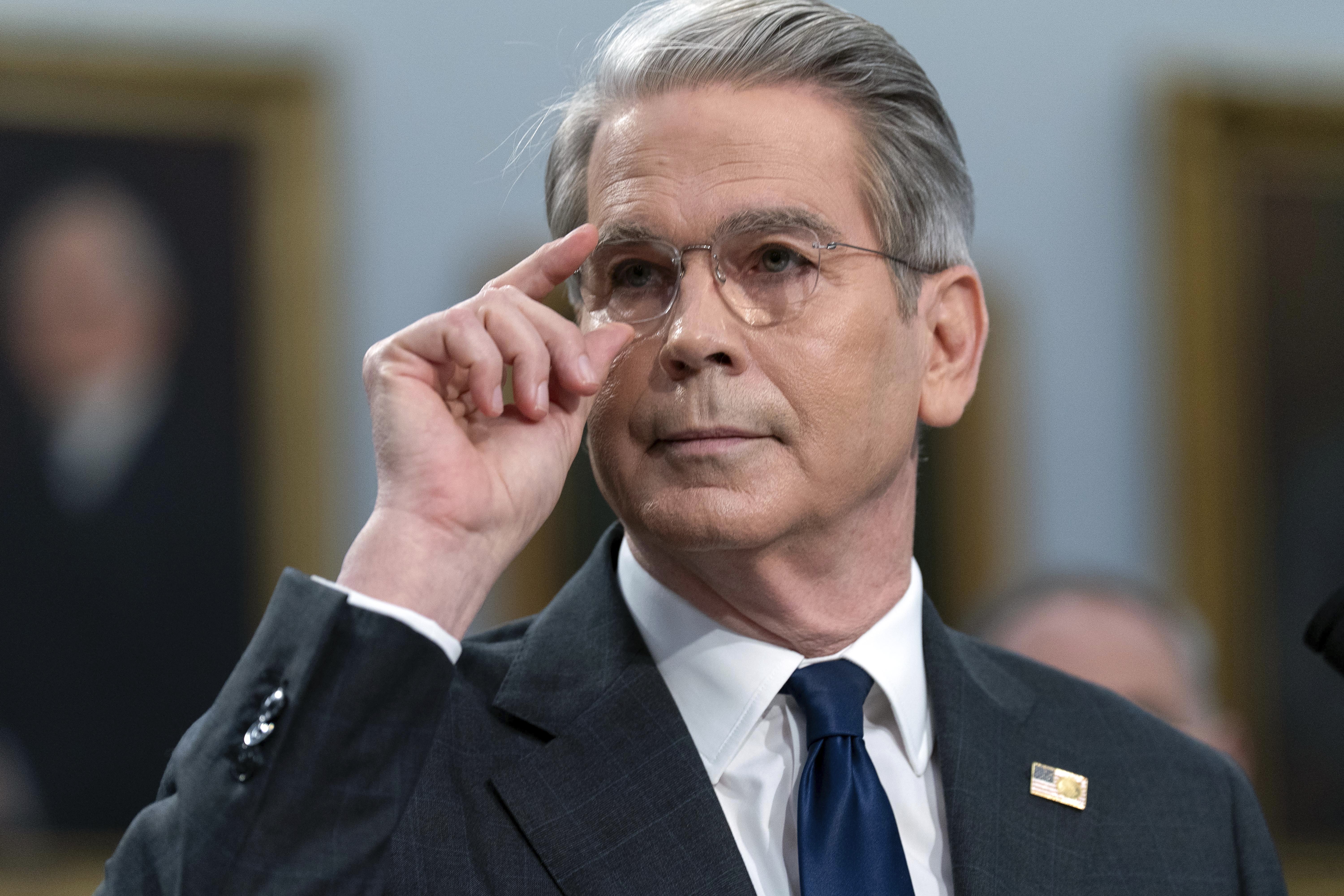 Treasury Secretary Scott Bessent testifies before the House Committee on Appropriations, Subcommittee on Financial Services and General Government, oversight hearing of the U.S. Department of the Treasury on Capitol Hill in Washington, Tuesday, May 6, 2025. (AP Photo/Jose Luis Magana)