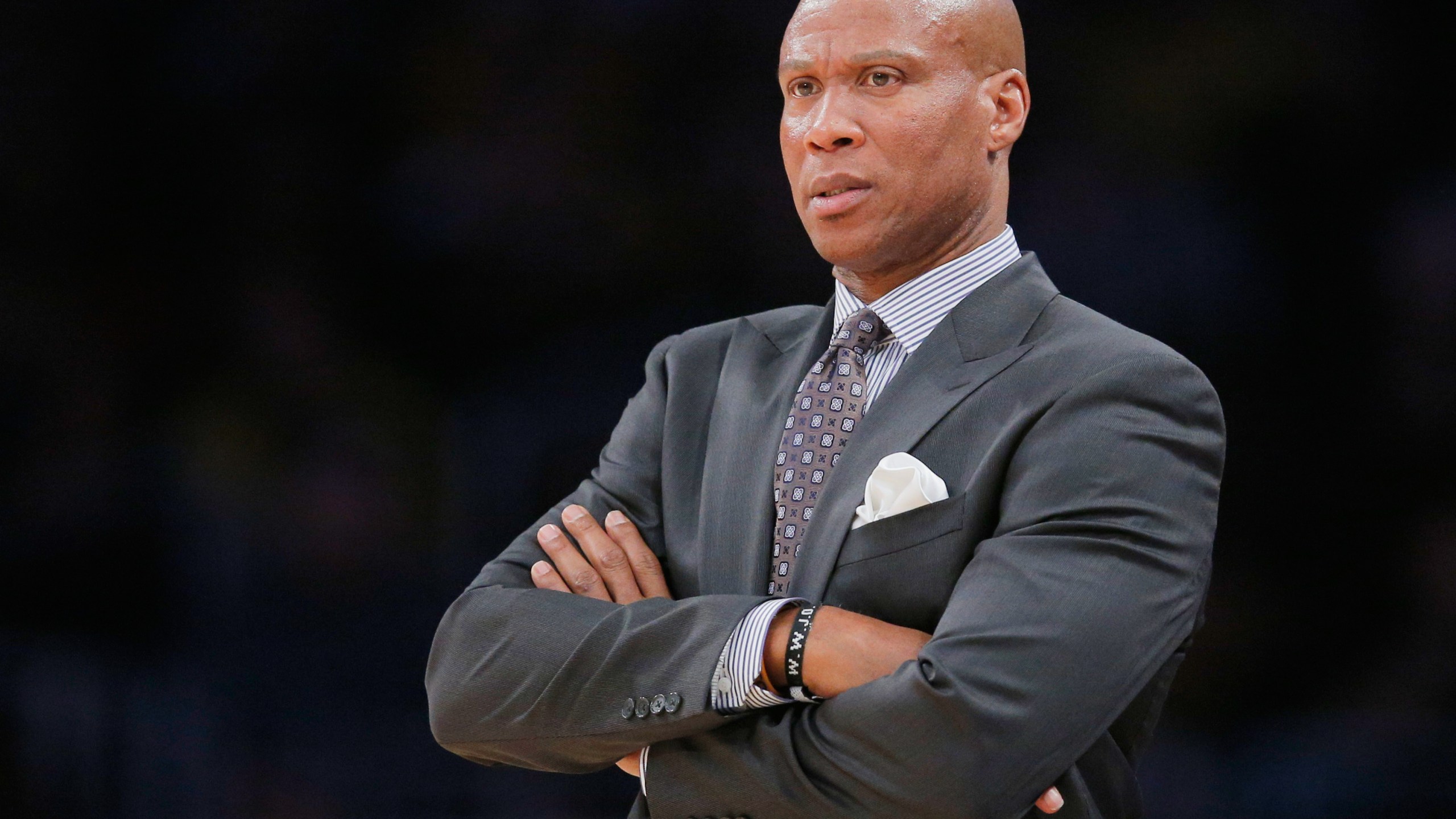 FILE - Then-Los Angeles Lakers head coach Byron Scott directs his team during the first half of an NBA basketball game against the Oklahoma City Thunder, Wednesday, Dec. 23, 2015, in Los Angeles. (AP Photo/Jae C. Hong, File)