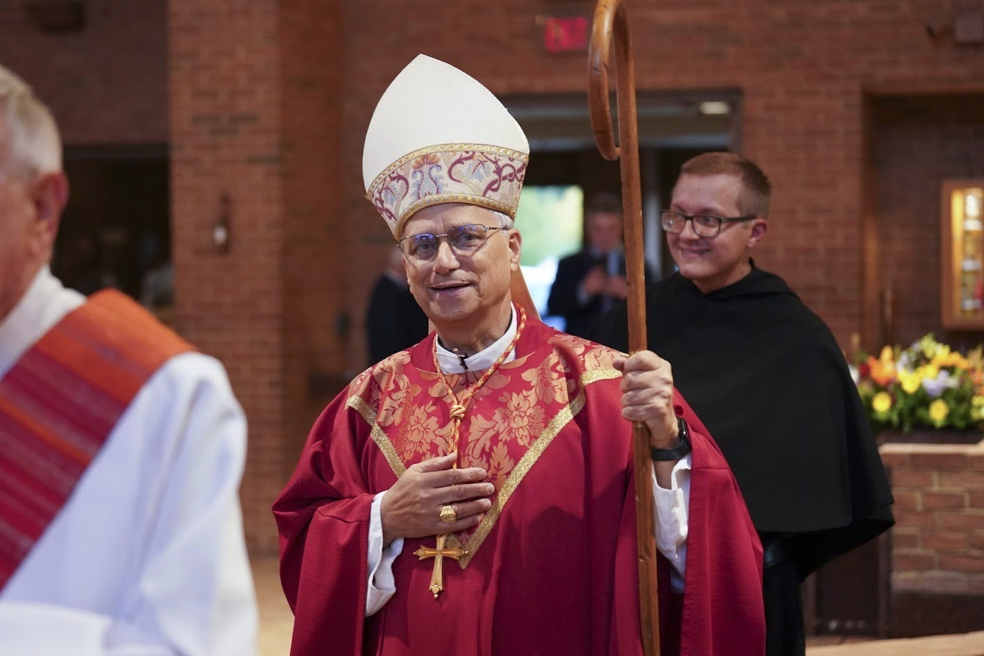 Cardinal Robert Prevost celebrates Mass at St. Jude Parish in New Lenox, Ill., in 2024. (Photo courtesy of the Midwest Augustinian Province of Our Mother of Good Counsel via AP)