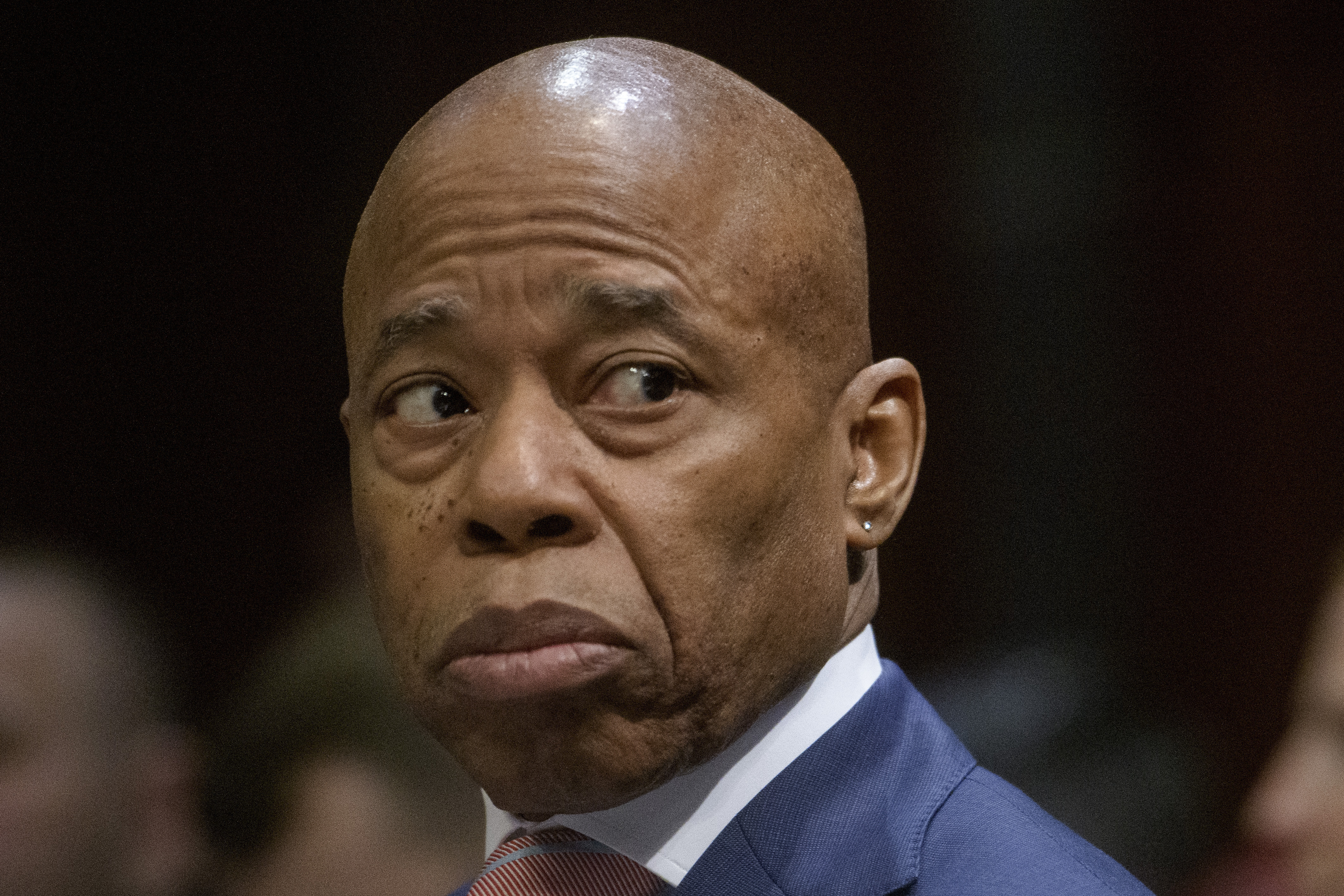 FILE - New York City Mayor Eric Adams appears before a House Committee on Oversight and Government Reform hearing with Sanctuary City Mayors on Capitol Hill, Wednesday, March 5, 2025, in Washington. (AP Photo/Rod Lamkey, Jr.,File)