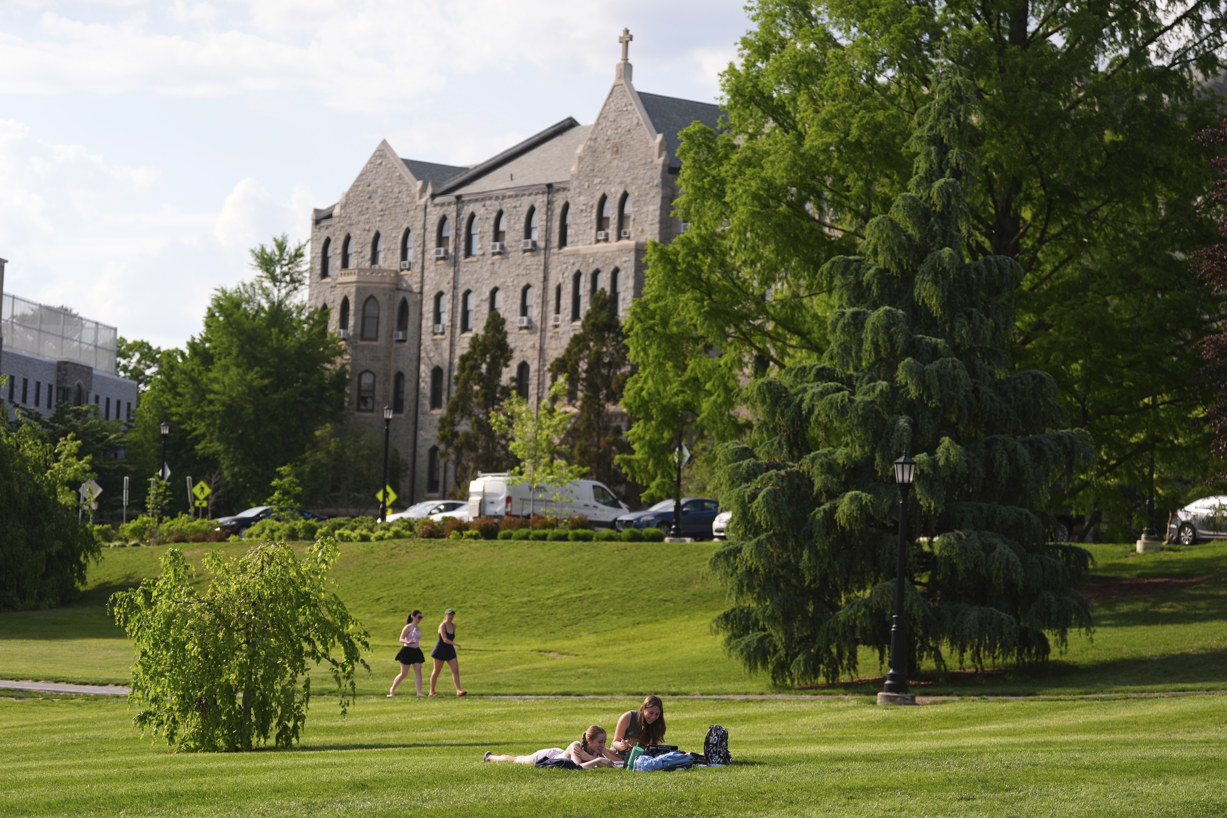 A general view of the Villanova University campus is seen, Thursday, May 8, 2025 in Villanova, Pa. (AP Photo/Matt Slocum)