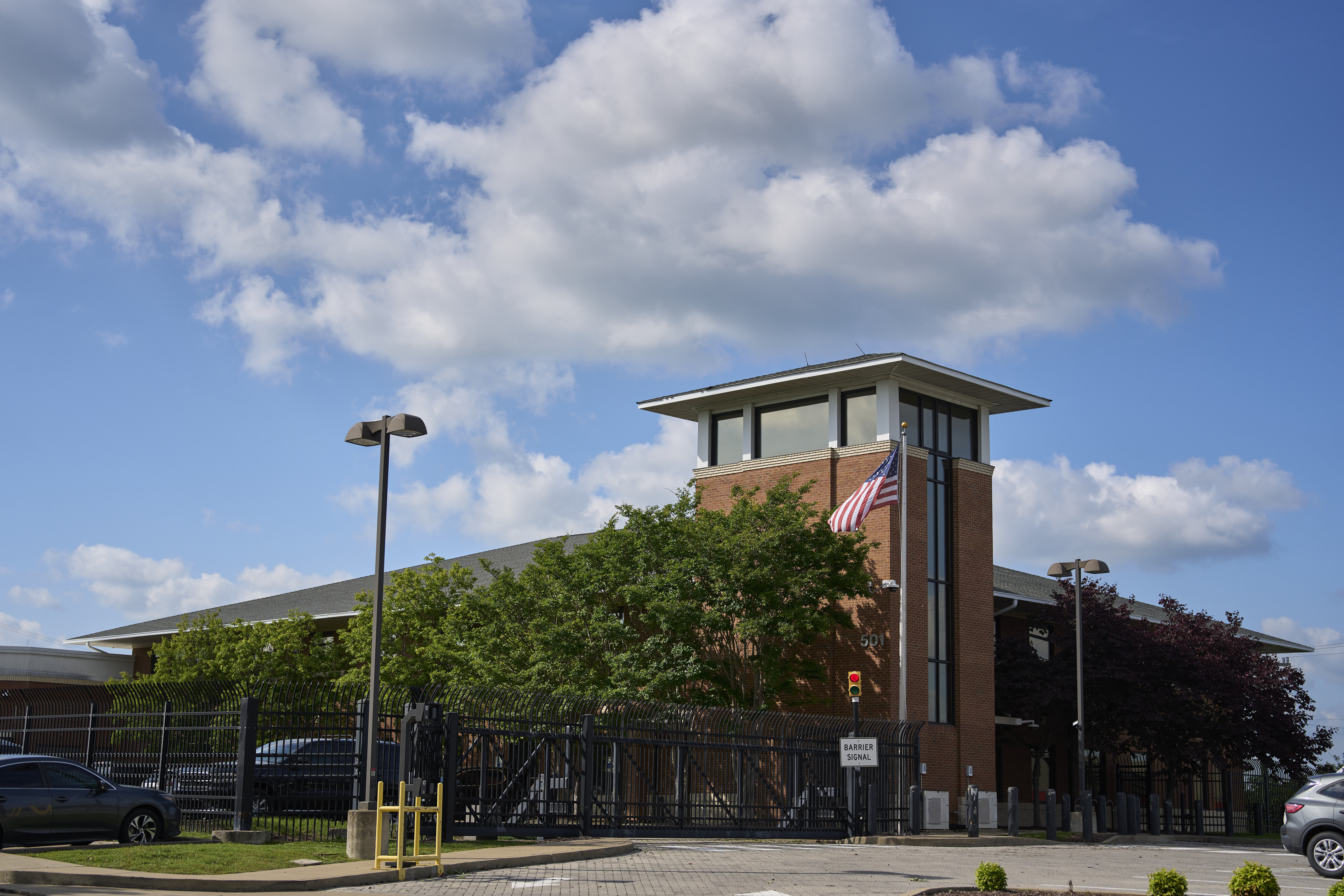 A Department of Homeland Security building is seen Friday, May 9, 2025, in Nashville, Tenn. (AP Photo/George Walker IV)