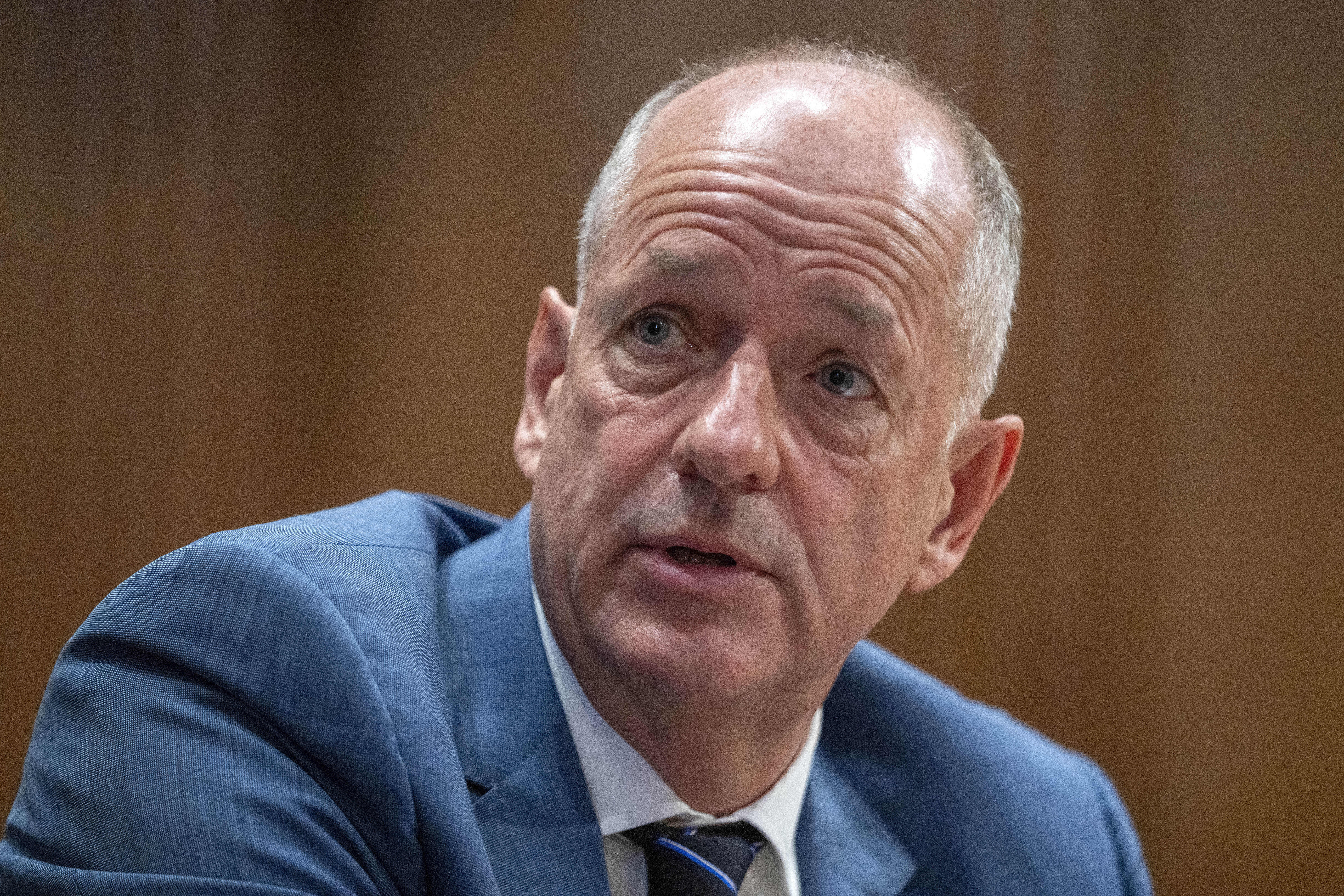 FILE - Andrew Witty, Chief Executive Officer of UnitedHealth Group, testifies at a Senate Finance Committee hearing examining cyber attacks on health care, and the Change Healthcare cyber attack, on May 1, 2024, on Capitol Hill in Washington. (AP Photo/Jacquelyn Martin, File)