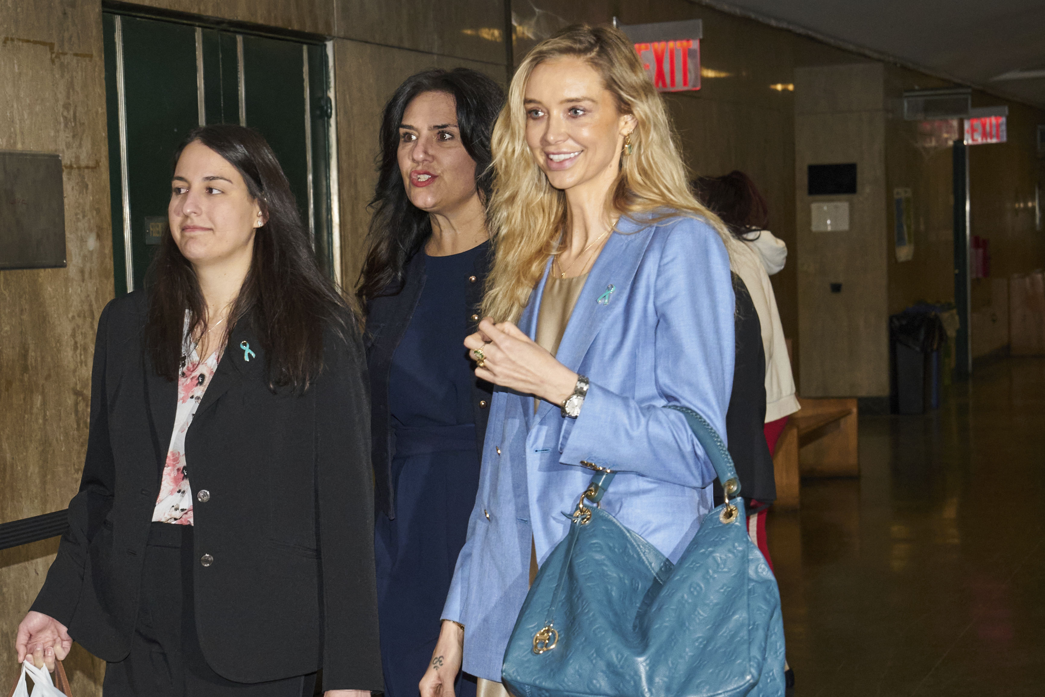 Kaja Sokol arrives at Manhattan criminal court before the start of Harvey Weinstein's trial in New York, on Tuesday, May 13, 2025. (Bing Guan/Pool Photo via AP)