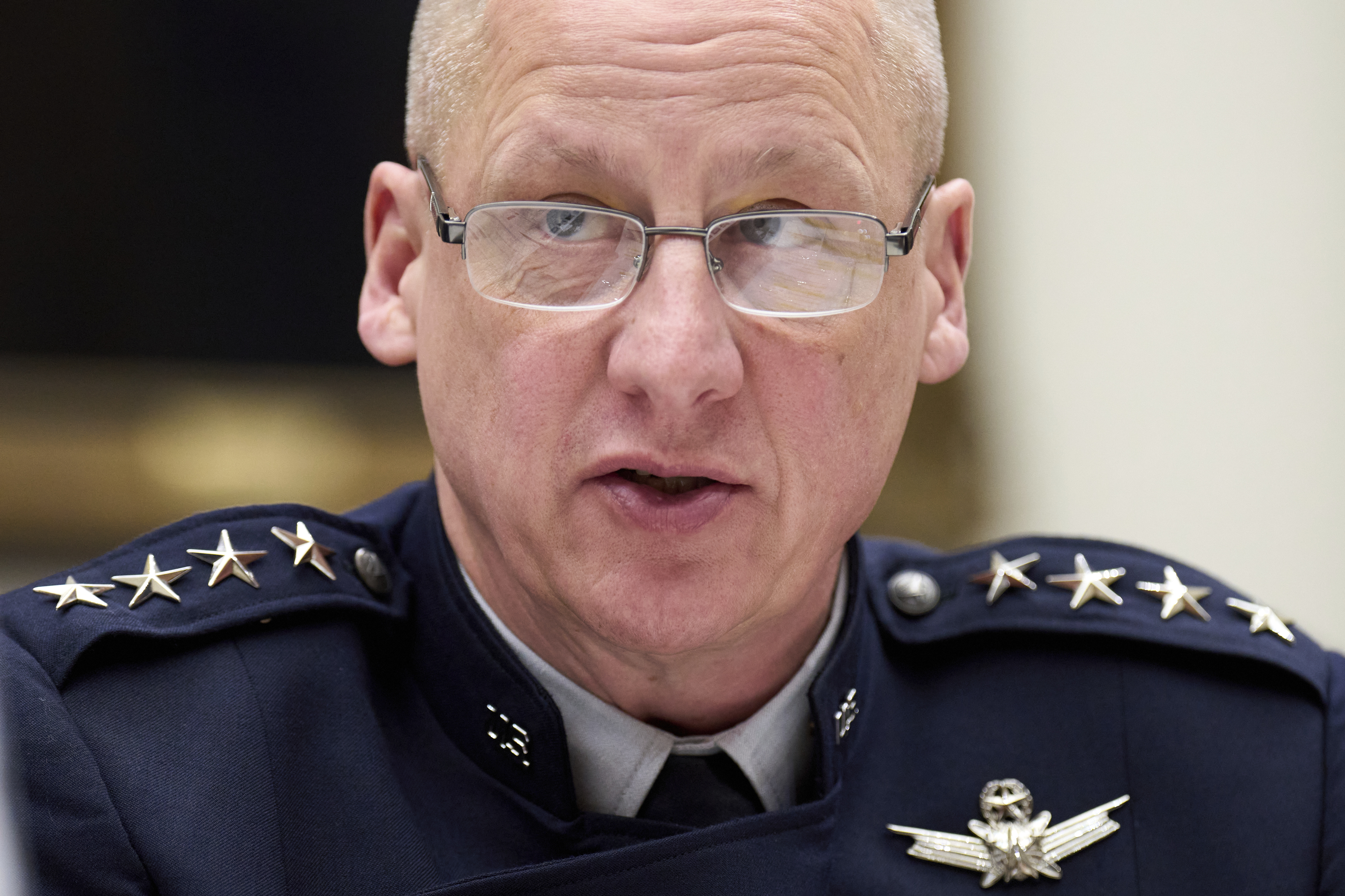 Space Force Gen. Michael Guetlein, attends a House Armed Services Subcommittee hearing on readiness Tuesday, May 6, 2025, on Capitol Hill in Washington. (AP Photo/Jacquelyn Martin)