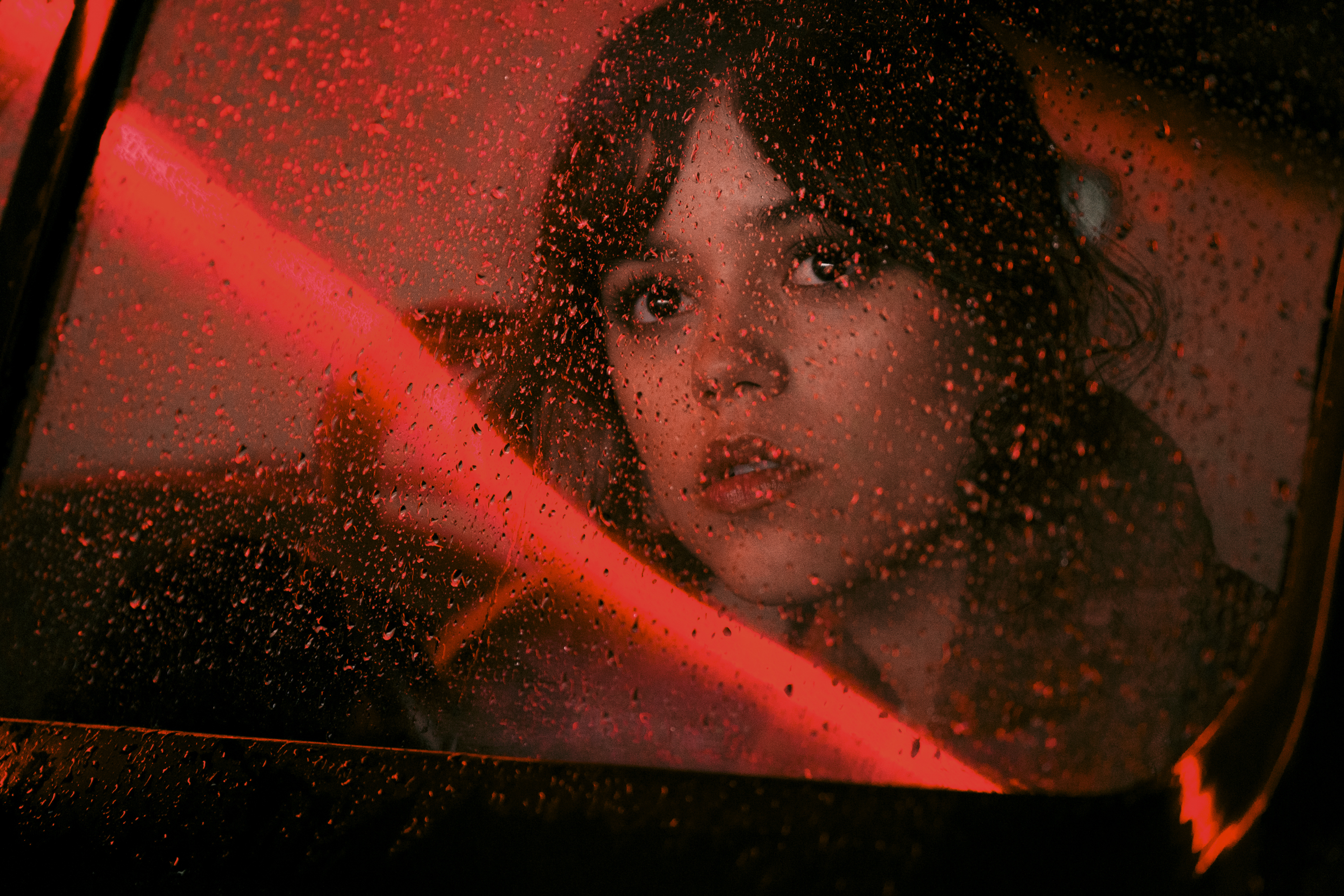 This image released by Lionsgate shows Jenna Ortega in a scene from "Hurry Up Tomorrow." (Andrew Cooper/Lionsgate via AP)