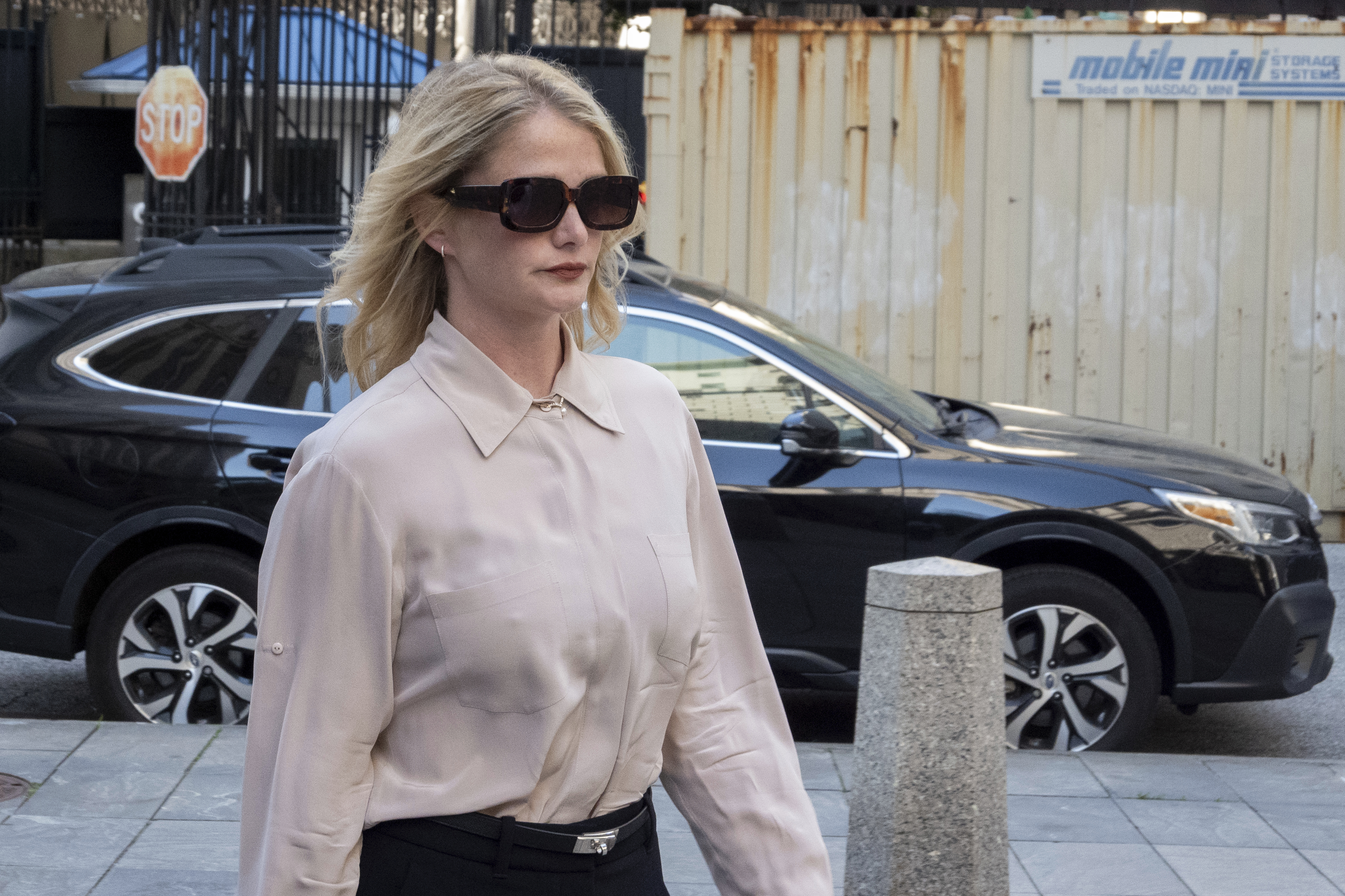 Witness Kerry Morgan arrives at Federal Court for teh Sean "Diddy" Combs trial, on Monday, May 19, 2025, in New York. (AP Photo/Ted Shaffrey)