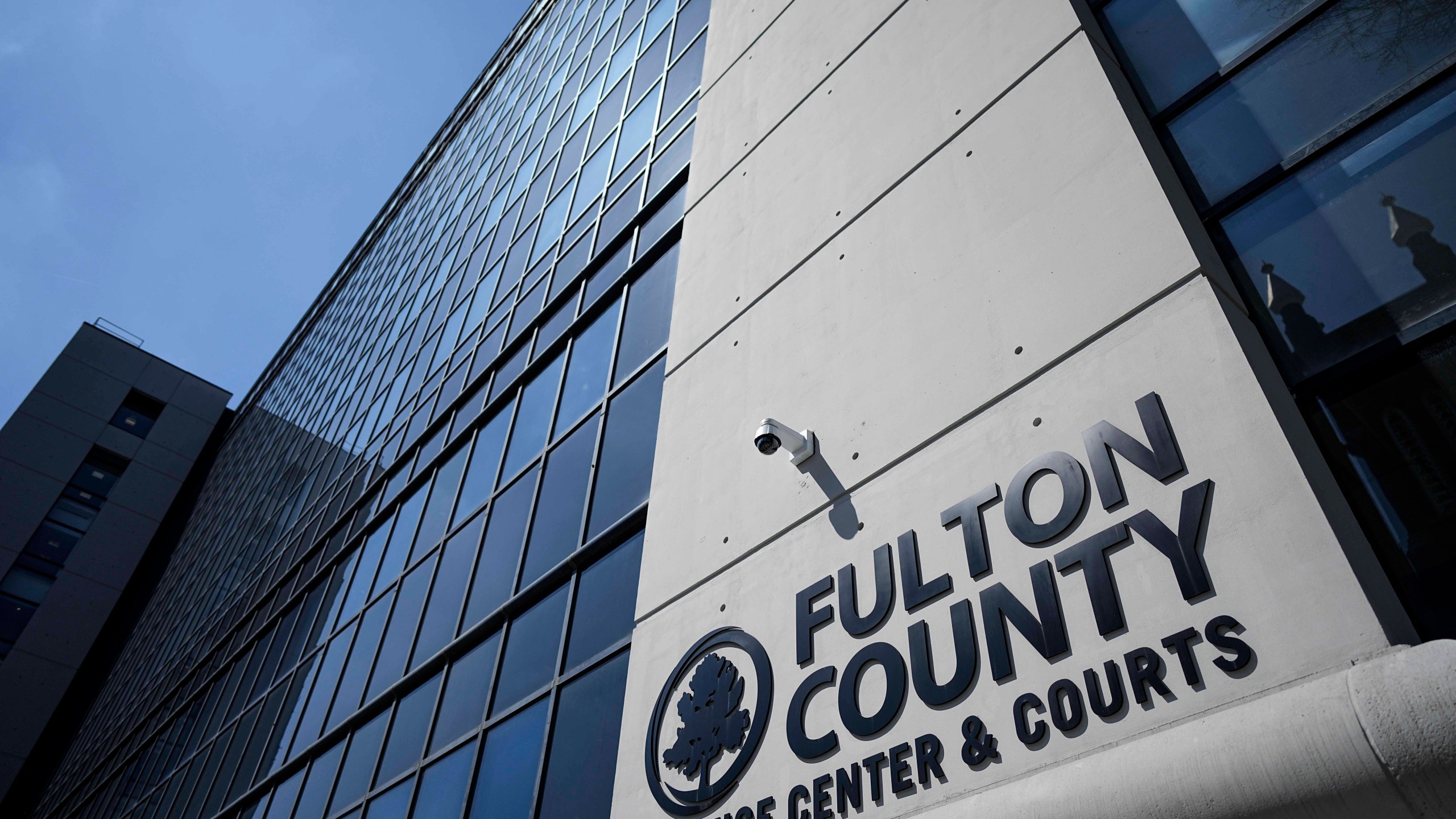 The Fulton County Superior Courthouse is seen, March 14, 2024, in Atlanta. (AP Photo/Mike Stewart)