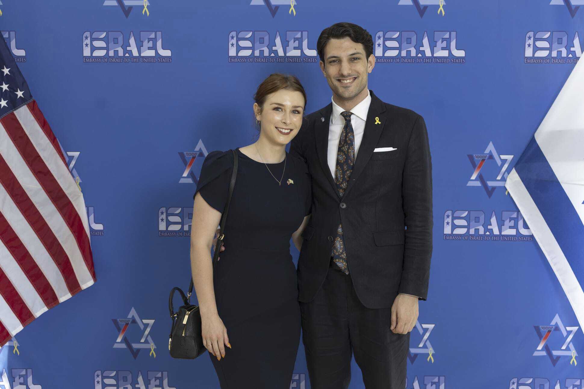 This undated handout photo provided by the embassy of Israel in the U.S. shows staff members of the Israeli Embassy in Washington, Israeli citizen Yaron Lischinsky, right, and U.S. citizen Sarah Milgrim, who were shot and killed while leaving an event at a Jewish museum in Washington. (Embassy of Israel in the U.S. via AP)