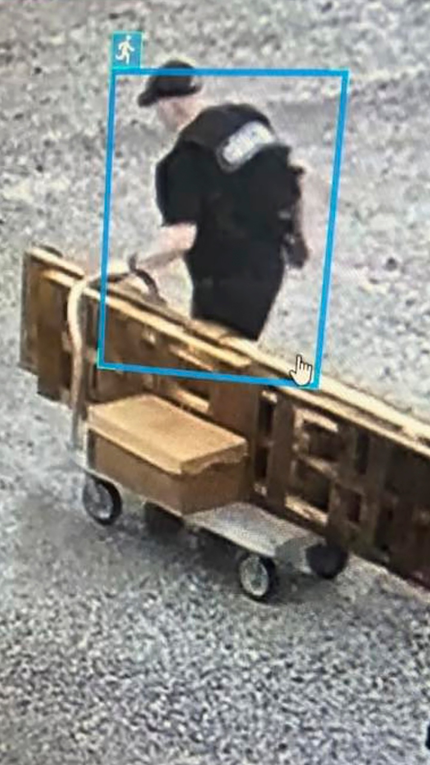 CORRECTS SOURCE This image provided by the Arkansas Department of Corrections shows Grant Hardin, a former police chief and convicted killer, escaping the North Central Unit prison wearing a disguise in Calico Rock, Ark. (Arkansas Department of Corrections via AP)