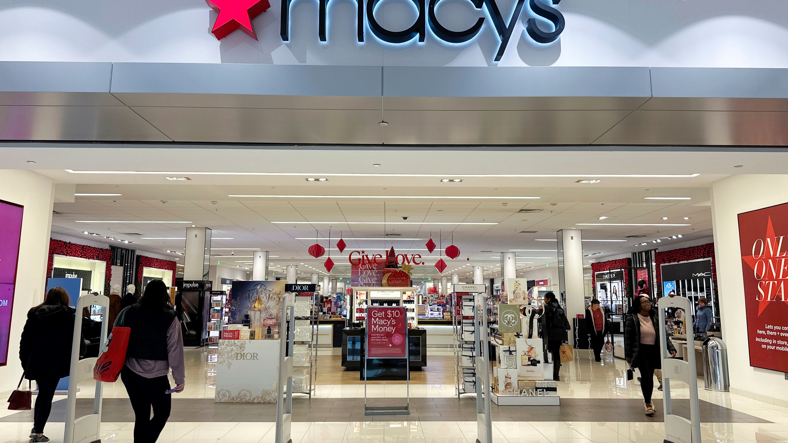 FILE - A Macy's department store is in Bay Shore, Long Island, New York, on Tuesday, December 12, 2023. (AP Photo/Ted Shaffrey, File)