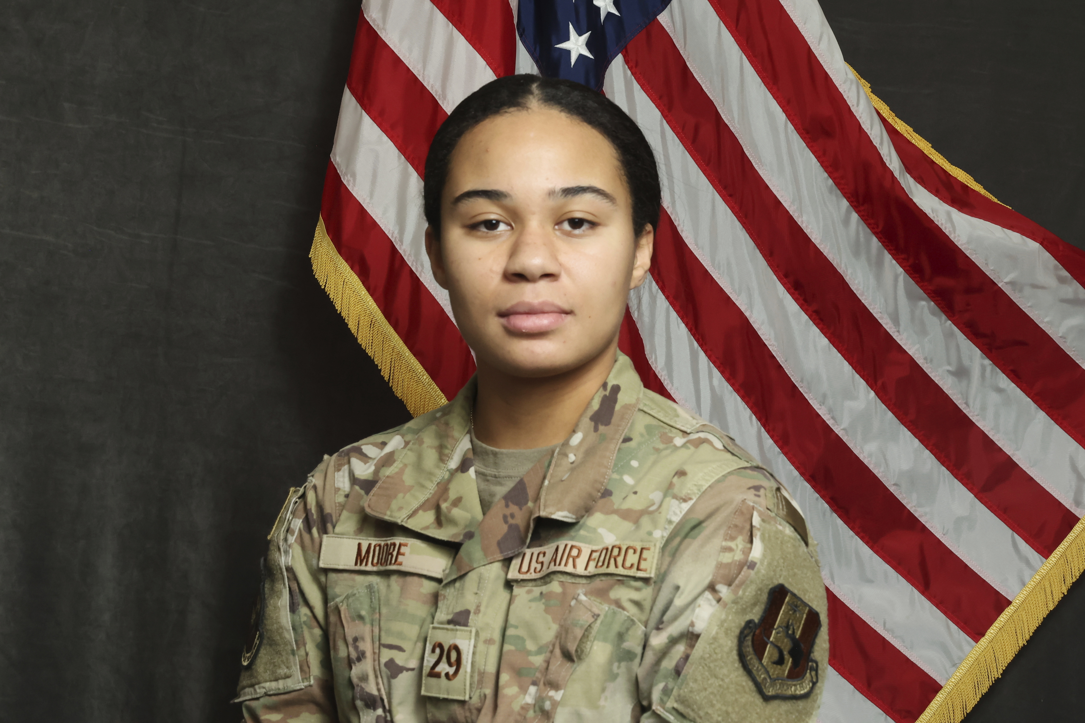 This undated photo provided by the U.S. Air Force Academy shows cadet candidate Ava Moore. (U.S. Air Force Academy via AP)