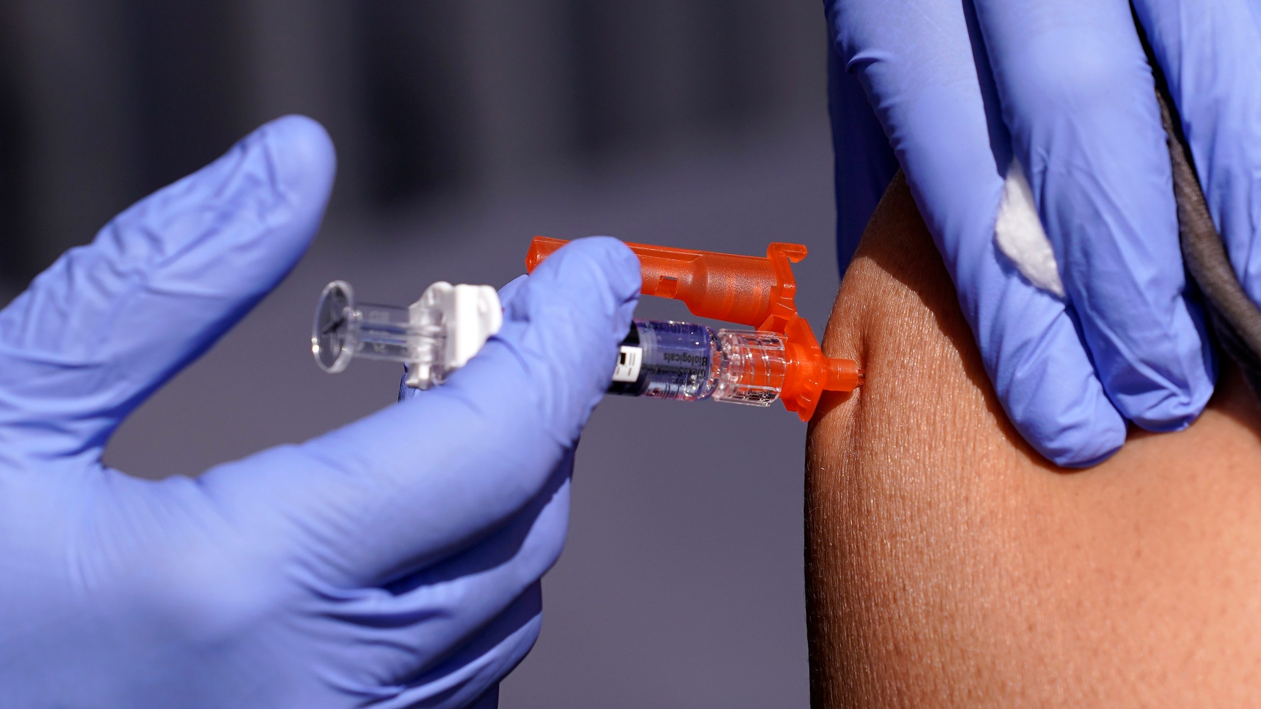 FILE - A patient is given a flu vaccine Oct. 28, 2022, in Lynwood, Calif. On Tuesday, July 2, 2024, the U.S. (AP Photo/Mark J. Terrill, File)