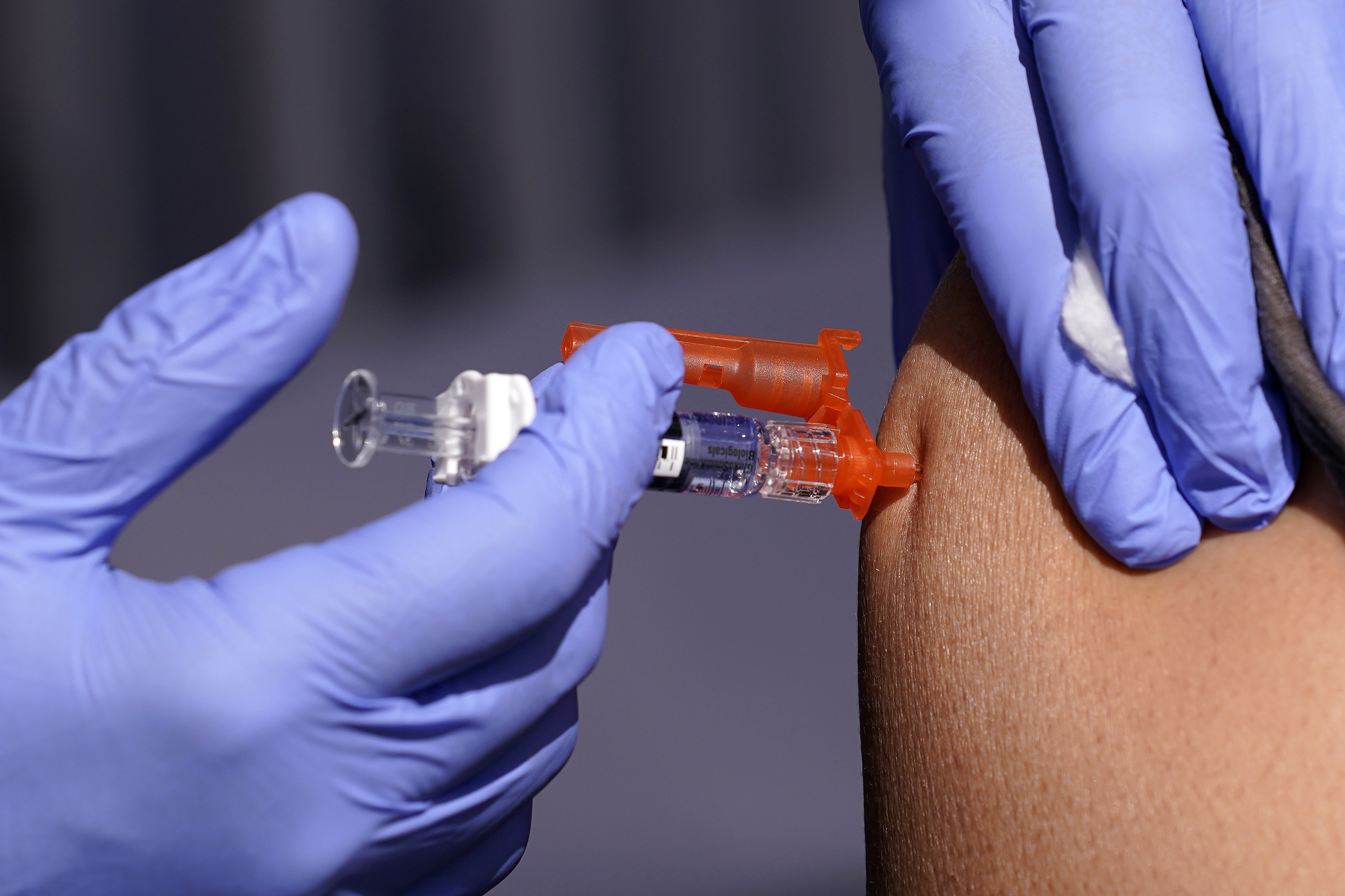 FILE - A patient is given a flu vaccine Oct. 28, 2022, in Lynwood, Calif. On Tuesday, July 2, 2024, the U.S. (AP Photo/Mark J. Terrill, File)