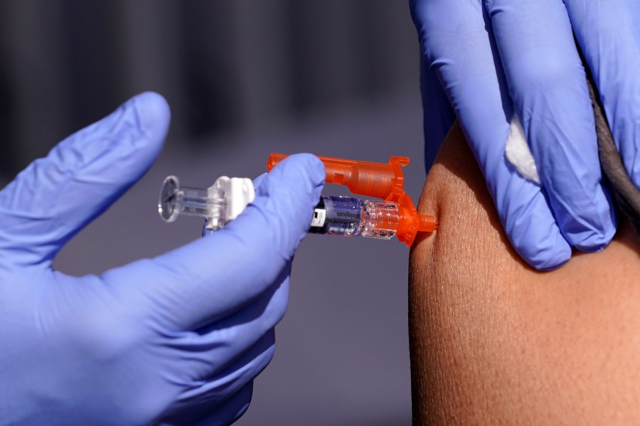 FILE - A patient is given a flu vaccine Oct. 28, 2022, in Lynwood, Calif. On Tuesday, July 2, 2024, the U.S. (AP Photo/Mark J. Terrill, File)