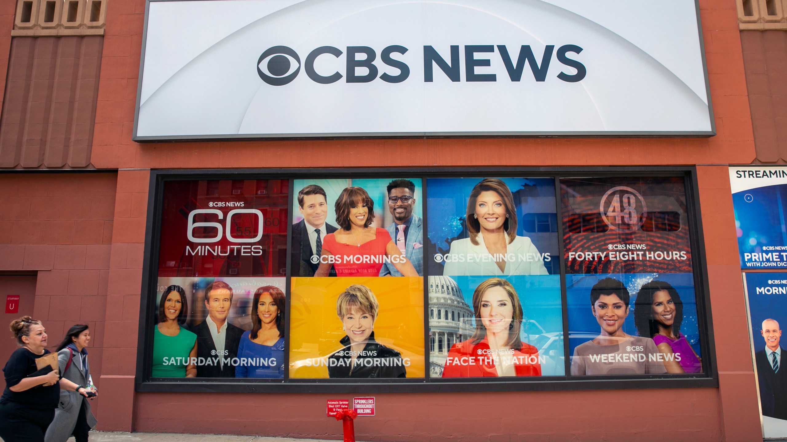 FILE - The CBS Broadcast Center is 0n 57th Street in New York City on April 20, 2023. (AP Photo/Ted Shaffrey, File)