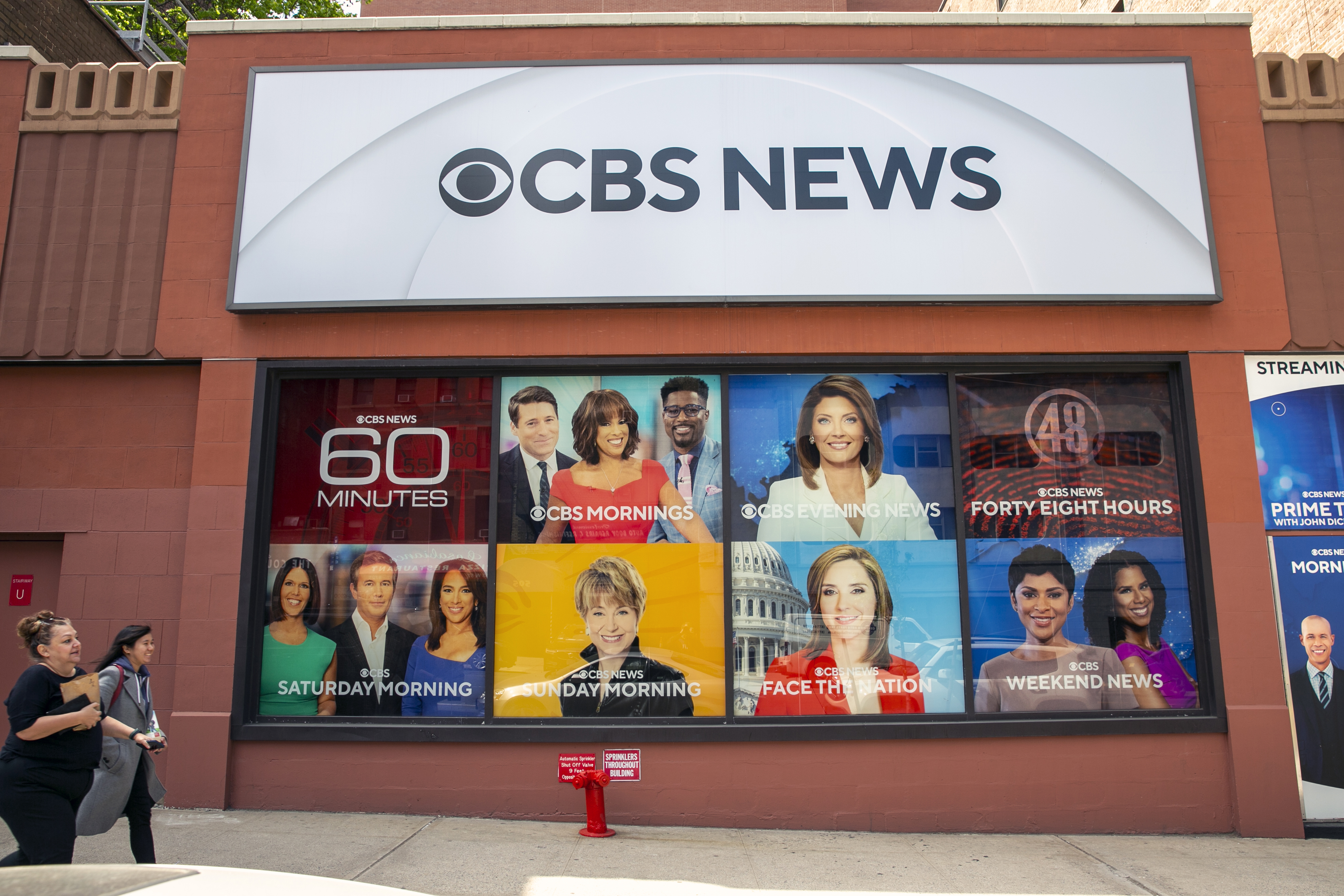 FILE - The CBS Broadcast Center is 0n 57th Street in New York City on April 20, 2023. (AP Photo/Ted Shaffrey, File)