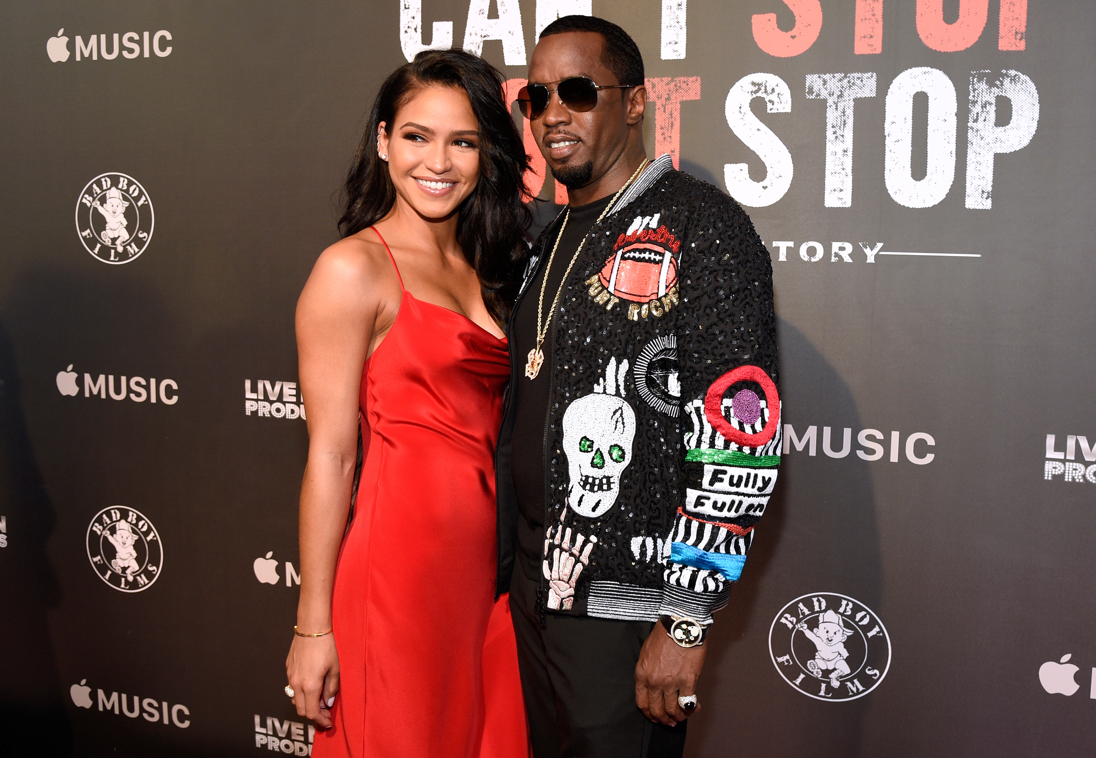 FILE - Cassie Ventura, left, and Sean "Diddy" Combs appear at the premiere of "Can't Stop, Won't Stop: A Bad Boy Story" on June 21, 2017, in Beverly Hills, Calif. (Photo by Chris Pizzello/Invision/AP, File)