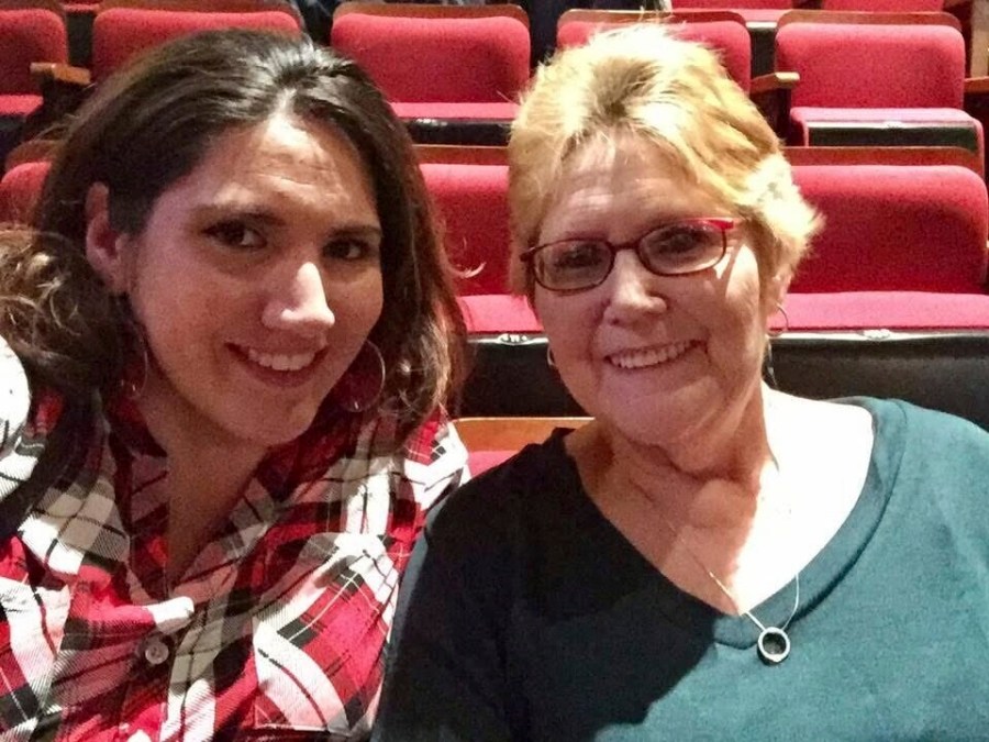 In this 2016 image provided by Misti Leon, left, she sits with her mom, Juliana Leon. Misti Leon is suing several oil and gas companies in one of the nation’s first wrongful-death claims seeking to hold the fossil fuel industry accountable for its role in the changing climate. (Misti Leon via AP)