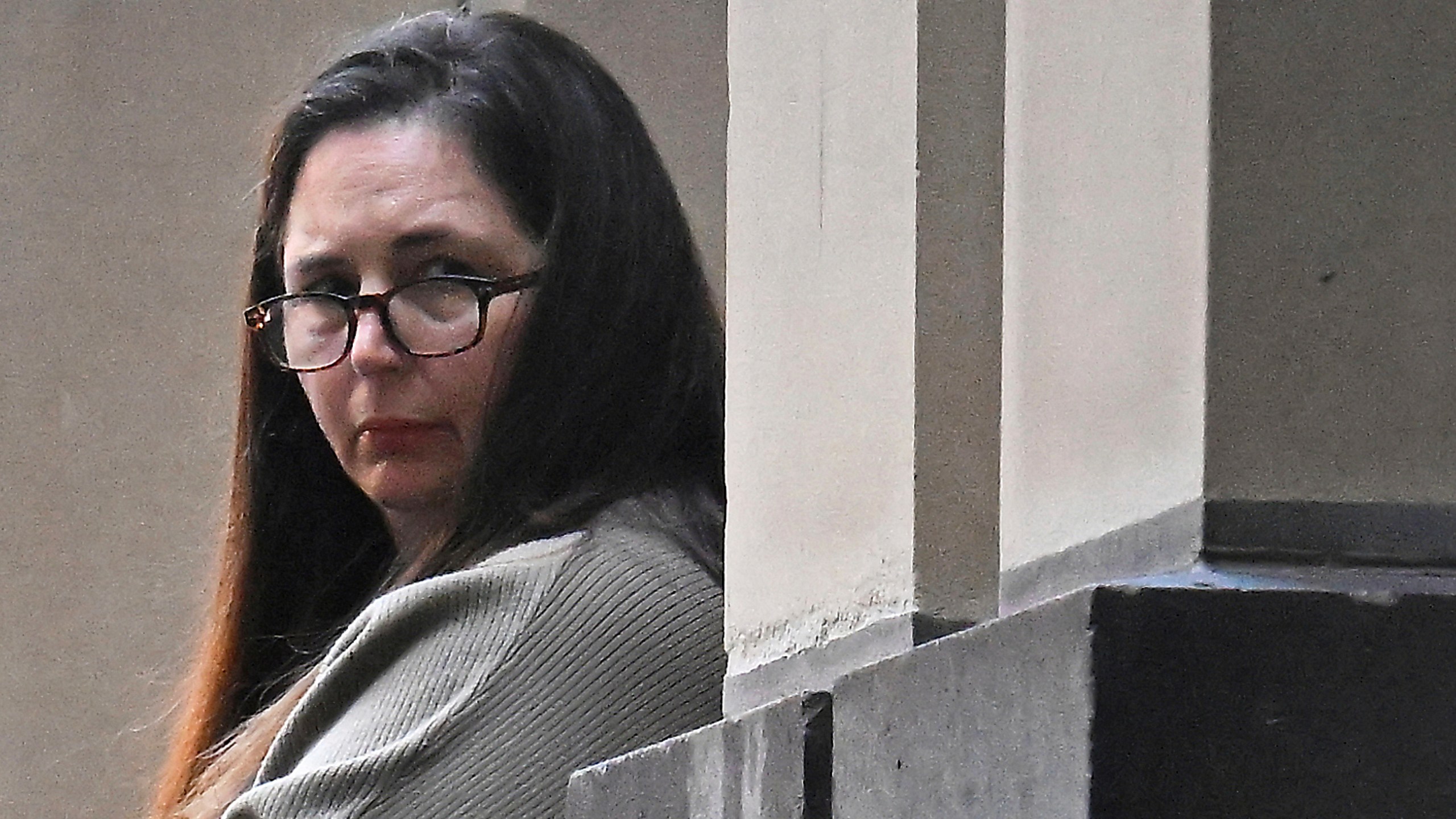 Erin Patterson, the woman accused of serving her ex-husband's family poisonous mushrooms, is photographed in Melbourne, Australia, on April 15, 2025. (James Ross/AAP Image via AP)