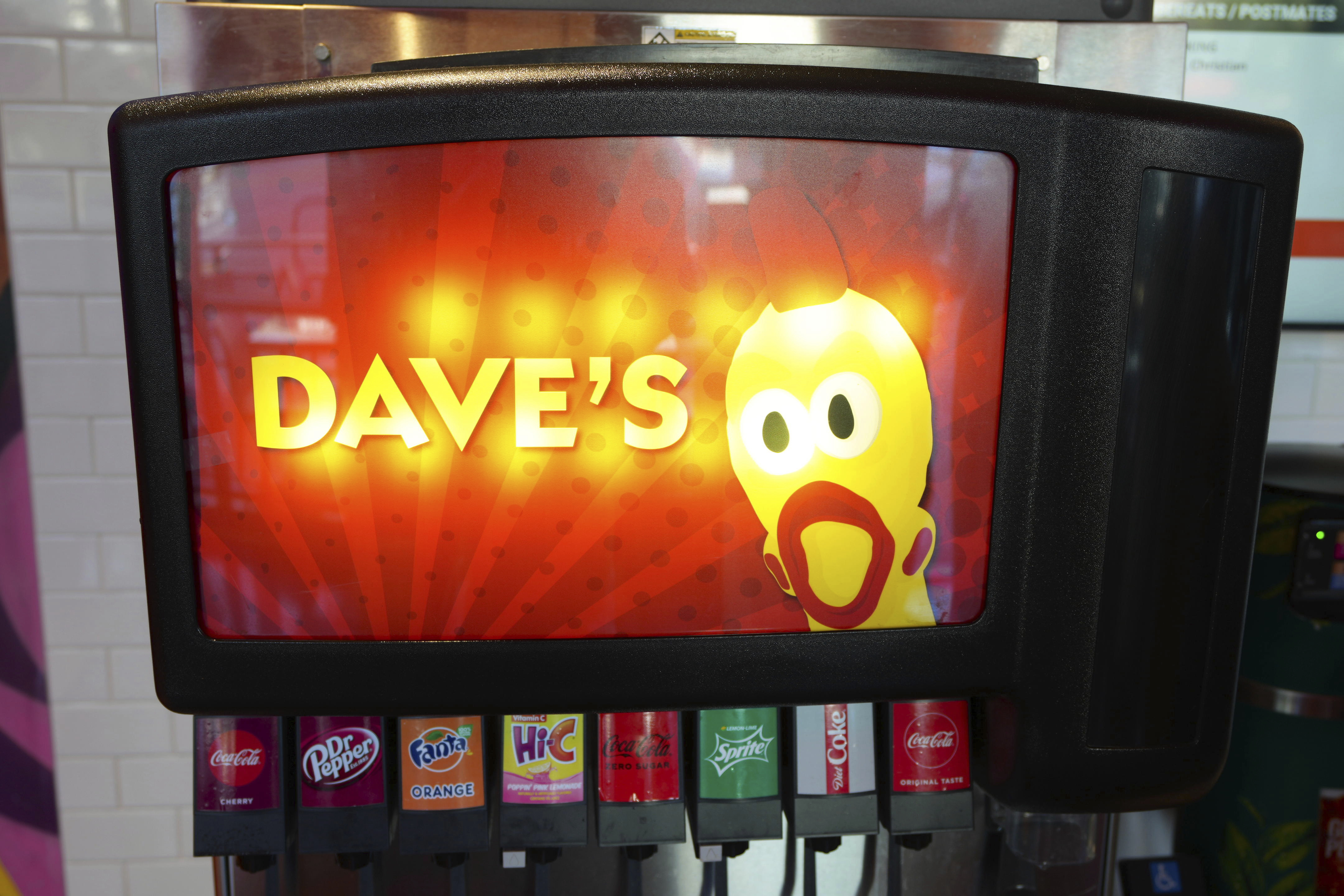 The Dave's Hot Chicken restaurant is seen in the Little Tokyo district of Los Angeles Monday, June 2, 2025. (AP Photo/Damian Dovarganes)