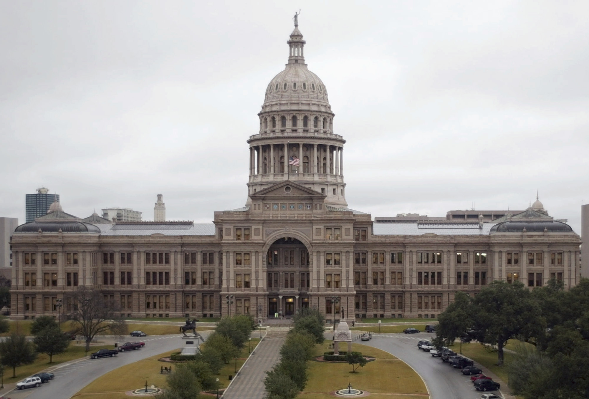 FILE - The south side of the Texas Capitol is seen on Jan. 5, 2005, in Austin, Texas. (AP Photo/Harry Cabluck, File)