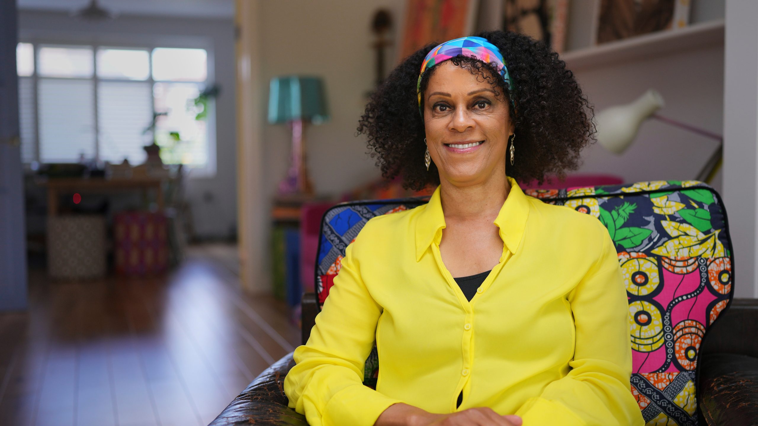 British author and academic Bernardine Evaristo at her home in London, Monday, June 2, 2025. (AP Photo/Kirsty Wigglesworth)