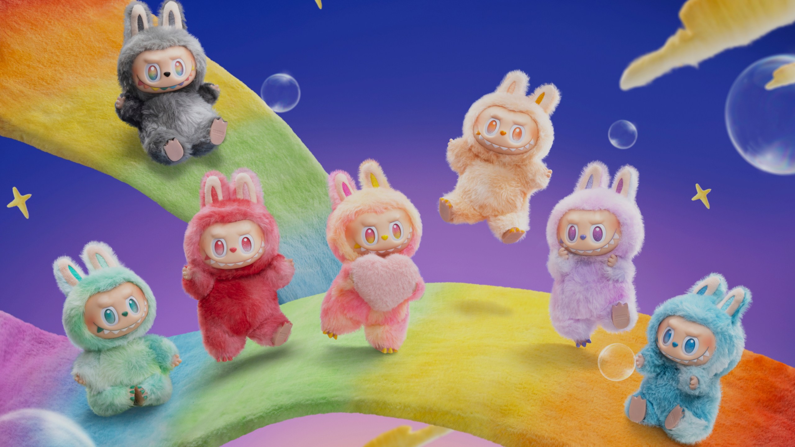 This image provided by Pop Mart, shows Labubu, the plush toy from China’s Pop Mart. (Pop Mart via AP)