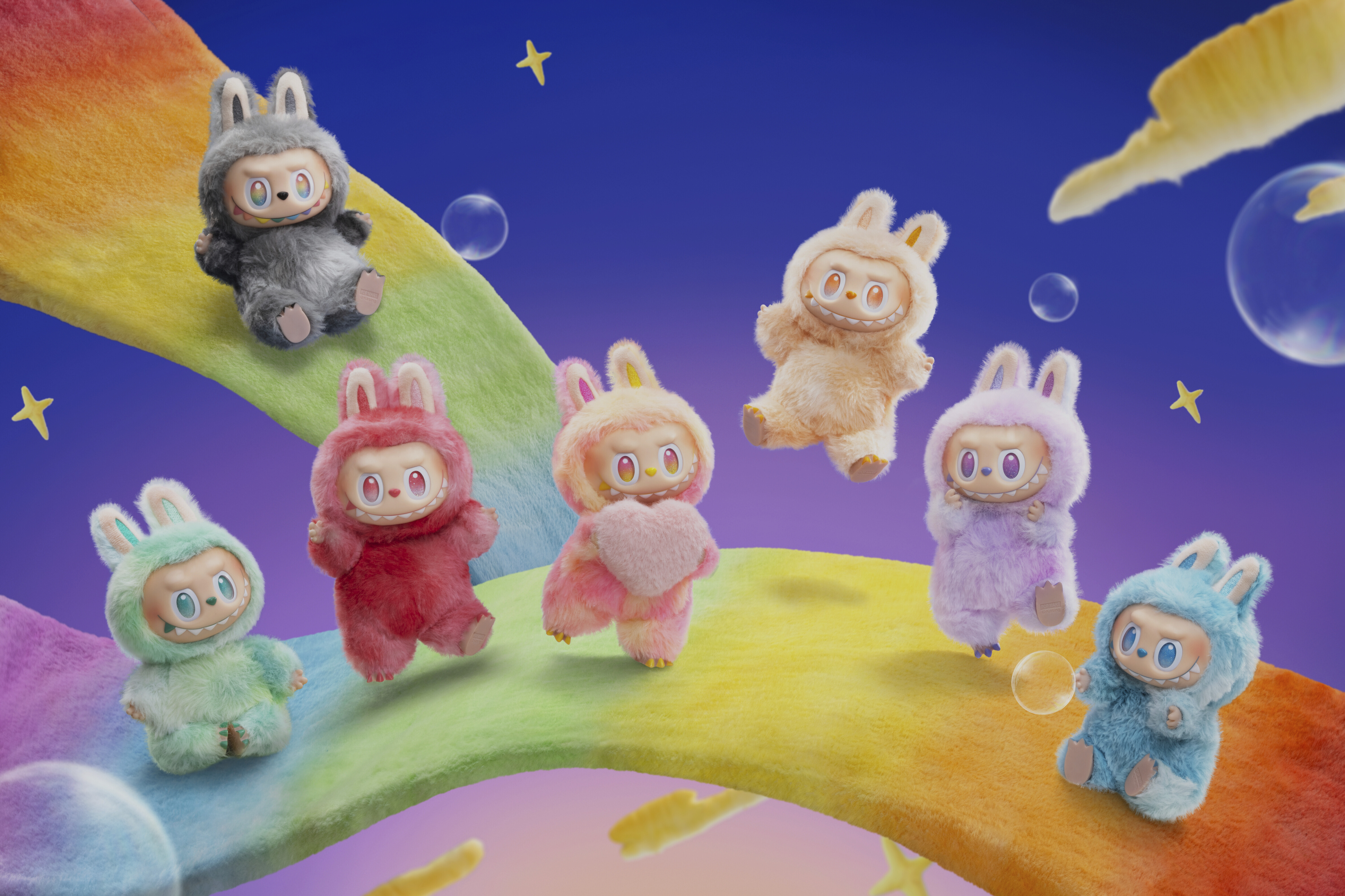 This image provided by Pop Mart, shows Labubu, the plush toy from China’s Pop Mart. (Pop Mart via AP)
