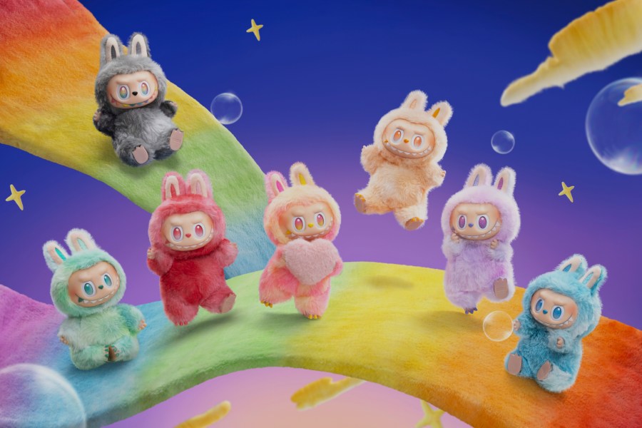 This image provided by Pop Mart, shows Labubu, the plush toy from China’s Pop Mart. (Pop Mart via AP)