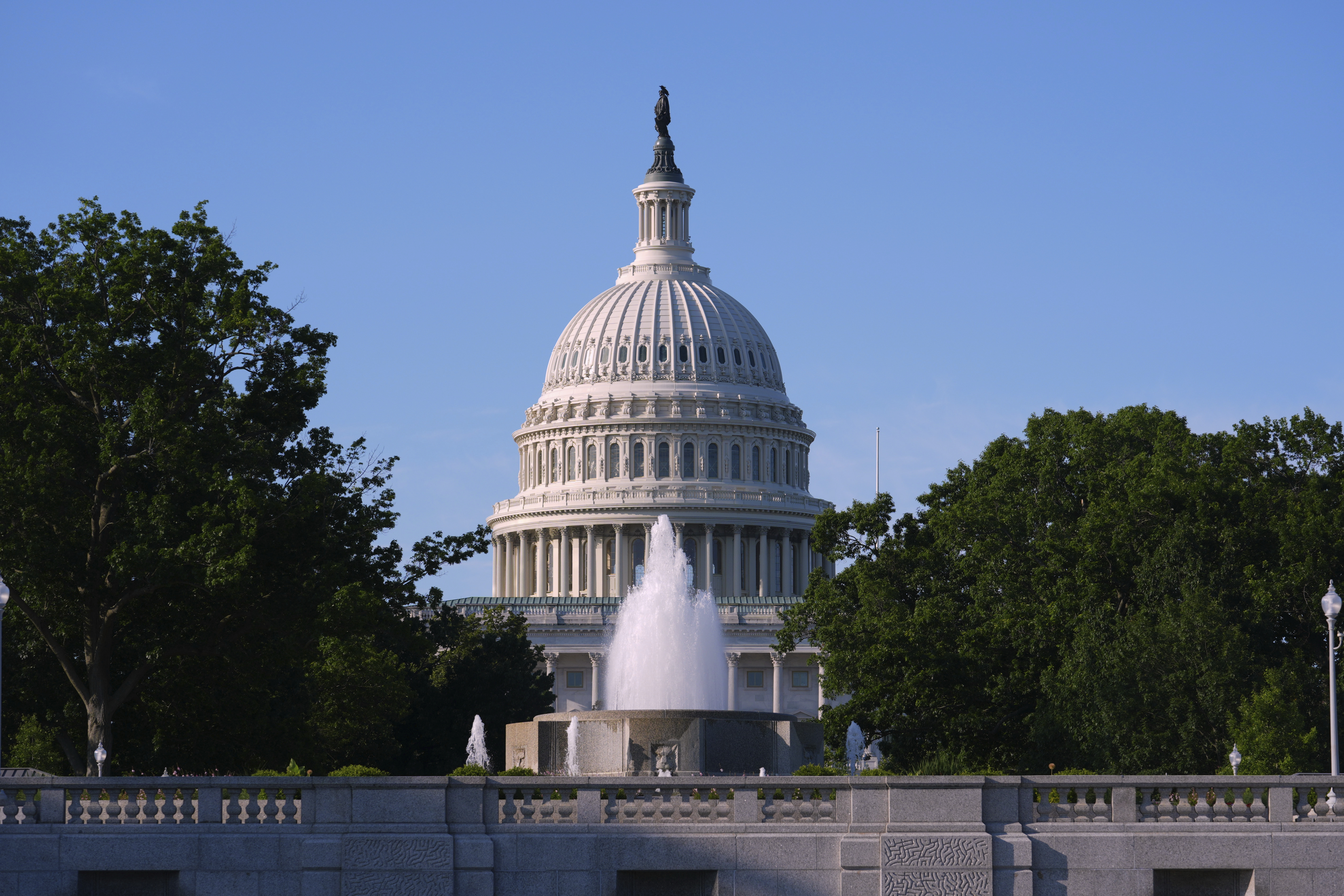 The Capitol is seen as Congress returns to work after the Memorial Day recess, Monday, June 2, 2025. (AP Photo/J. Scott Applewhite)