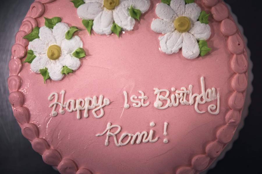 A cake is displayed inside Walmart Supercenter on Wednesday, May 28, 2025, in North Bergen, N.J. (AP Photo/Andres Kudacki)
