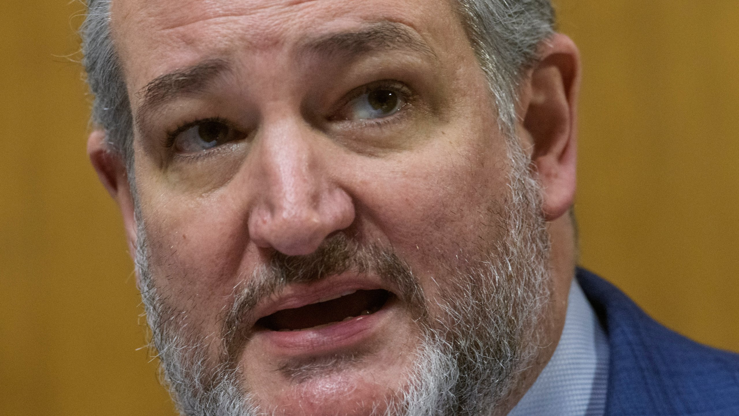 Subcommittee Chairman Sen. Ted Cruz, R-Texas, gives his opening remarks during a Senate Committee on the Judiciary joint subcommittee hearing to examine District Judges v. Trump, on Capitol Hill, Tuesday, June 3, 2025, in Washington. (AP Photo/Rod Lamkey, Jr.)