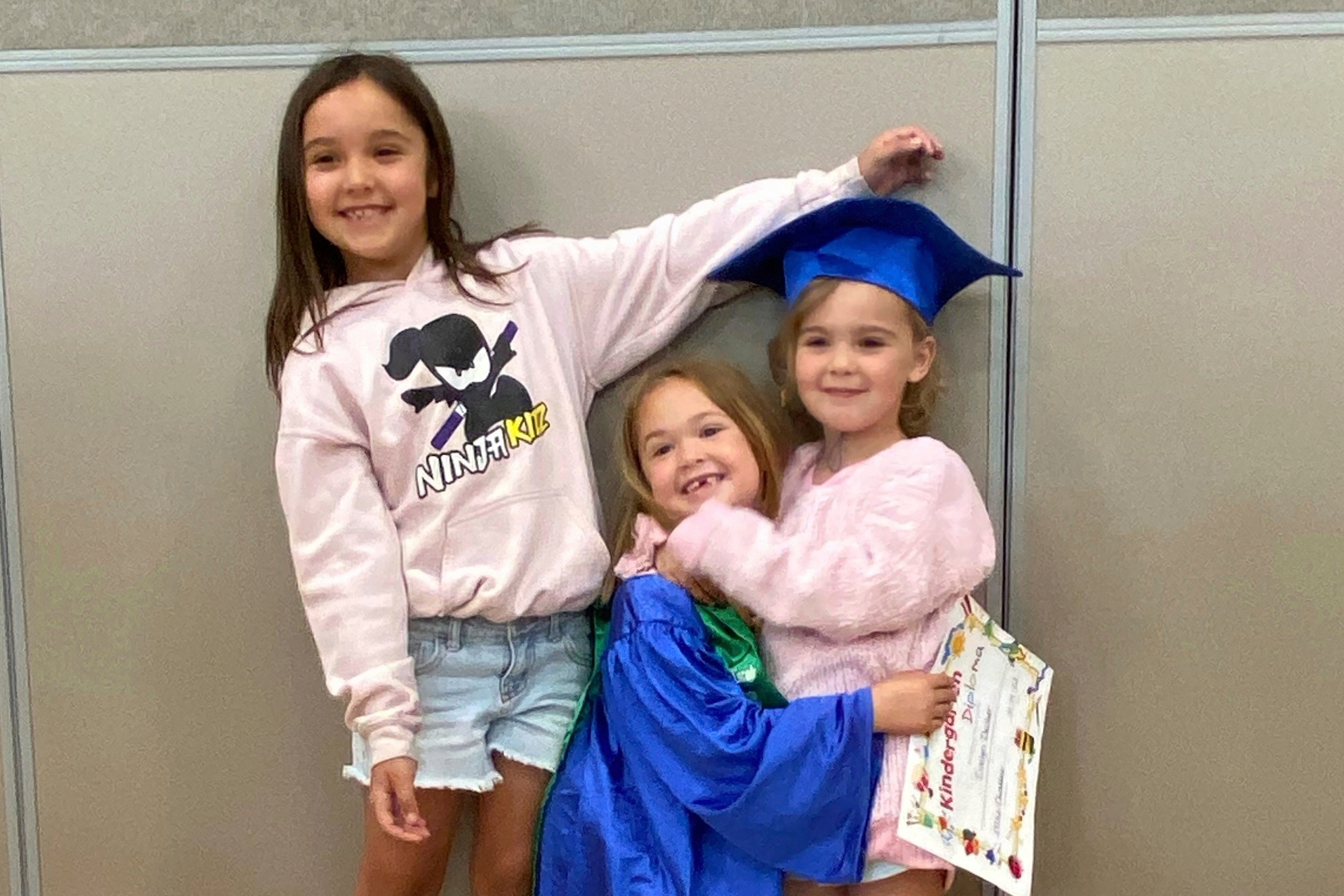 This undated photo provided by Whitney Decker shows Paityn, Olivia and Evelyn Decker. (Courtesy of Whitney Decker via AP)