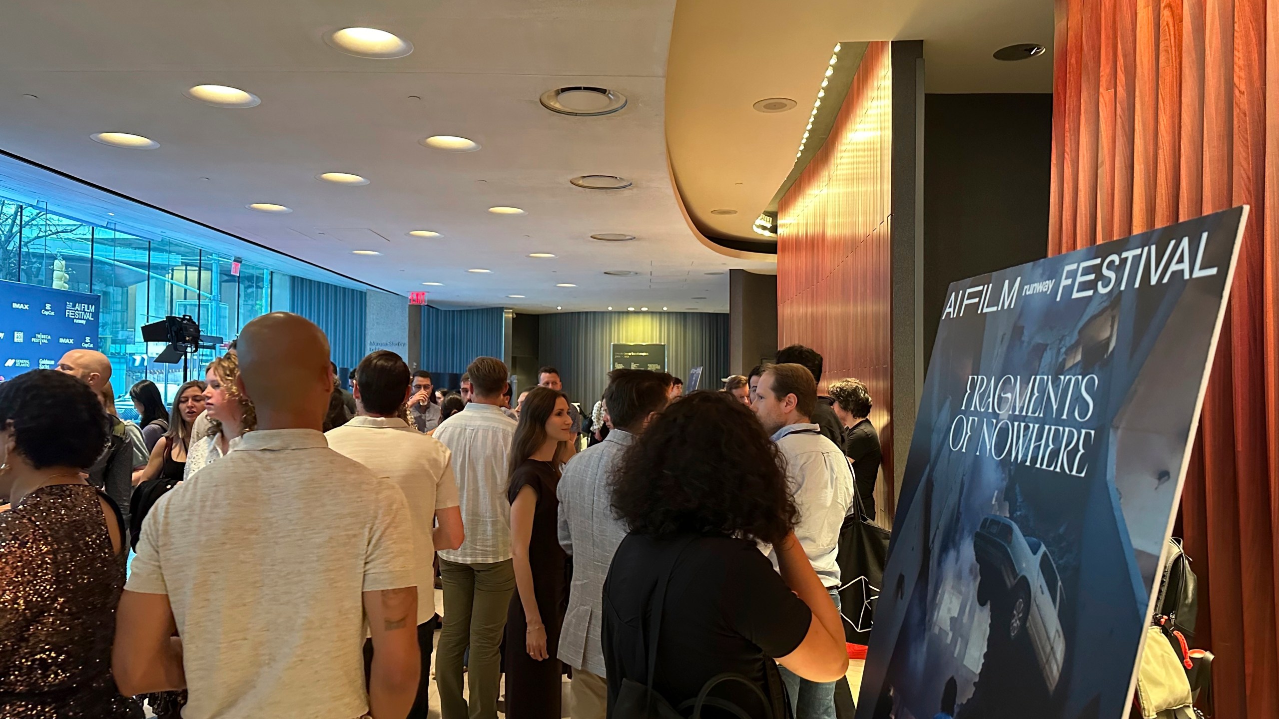 Runway's third-annual AI Film Festival kicks off with a screening at Lincoln Center's Alice Tully Hall in New York on Thursday, June 5, 2025. (AP Photo/Wyatte Grantham-Philips)