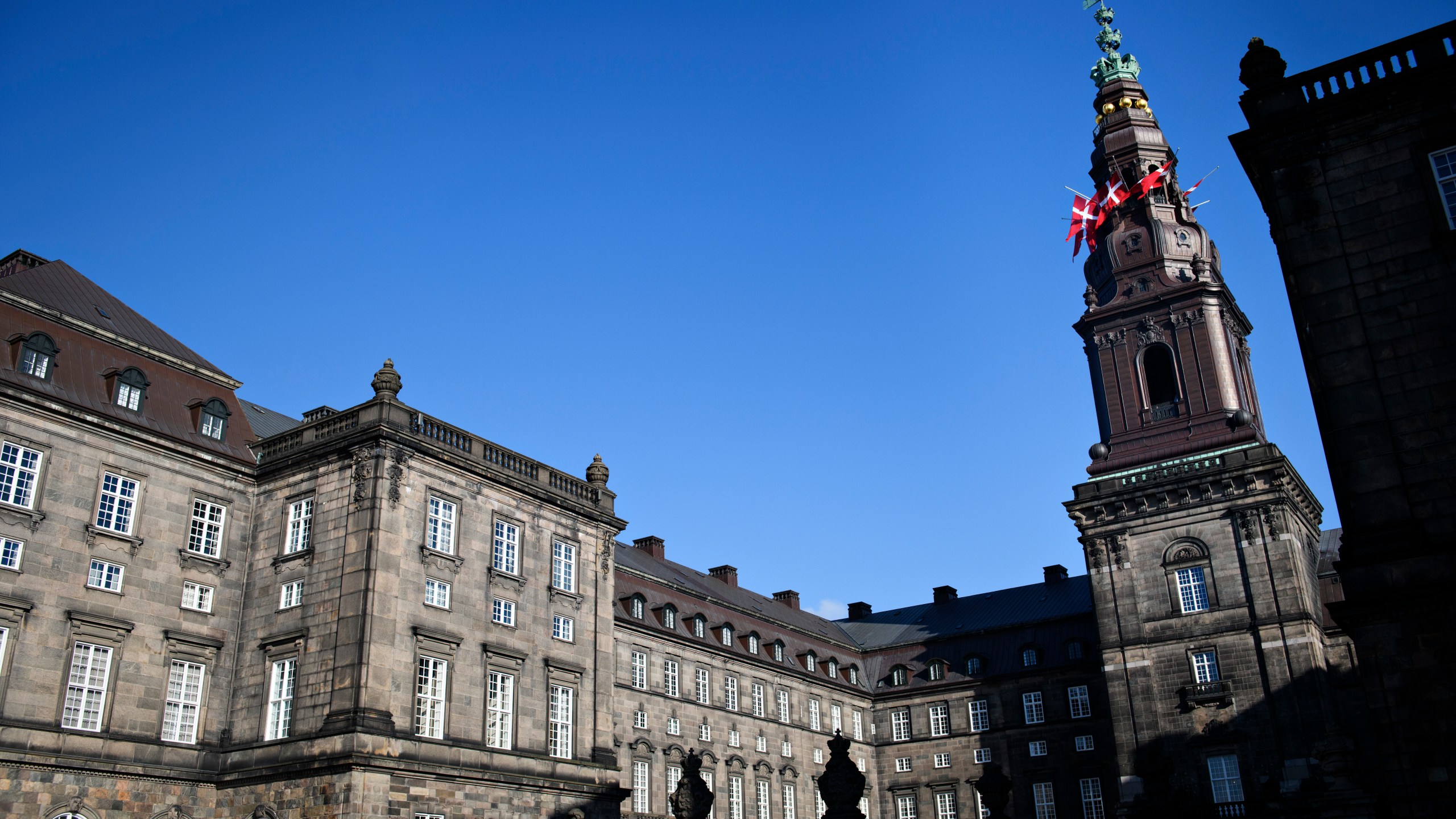 FILE - The Danish Parliament, Christiansborg Palace in Copenhagen on Feb. 14, 2018. (Philip Davali/Ritzau Scanpix via AP, File)