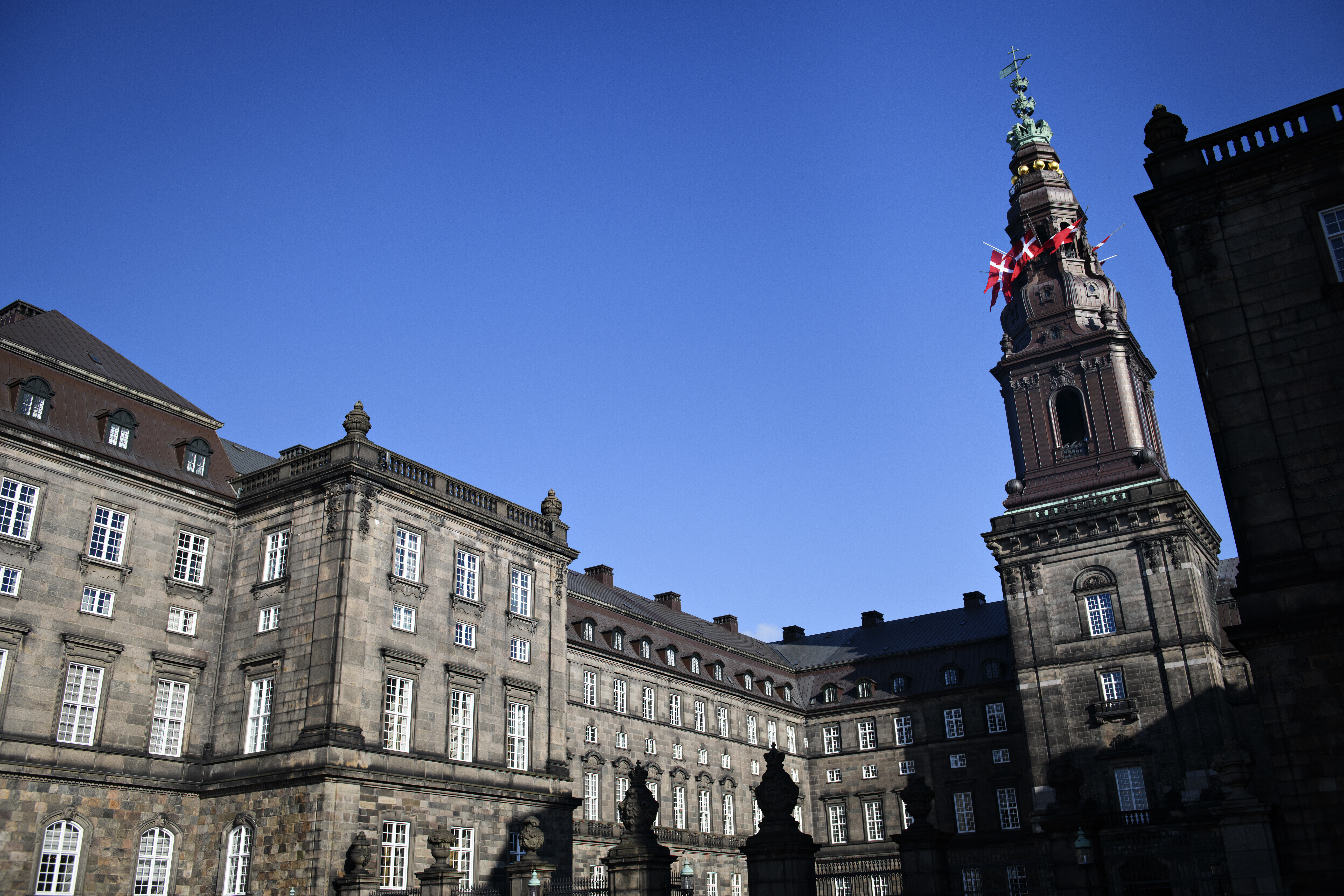 FILE - The Danish Parliament, Christiansborg Palace in Copenhagen on Feb. 14, 2018. (Philip Davali/Ritzau Scanpix via AP, File)
