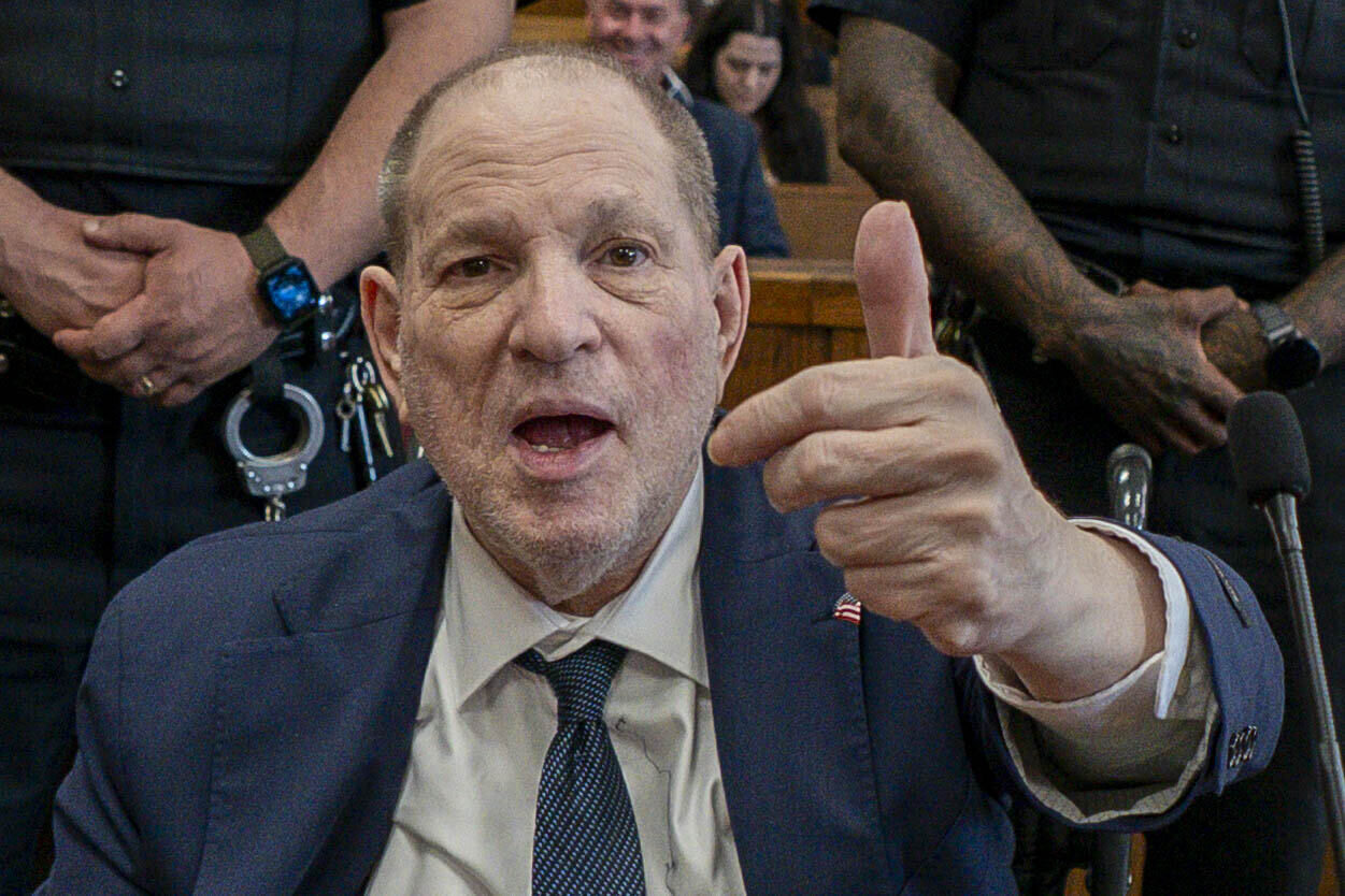 Harvey Weinstein appears in state court in Manhattan for his retrial, Wednesday, June 11, 2025, in New York. (Steven Hirsch /New York Post via AP, Pool)