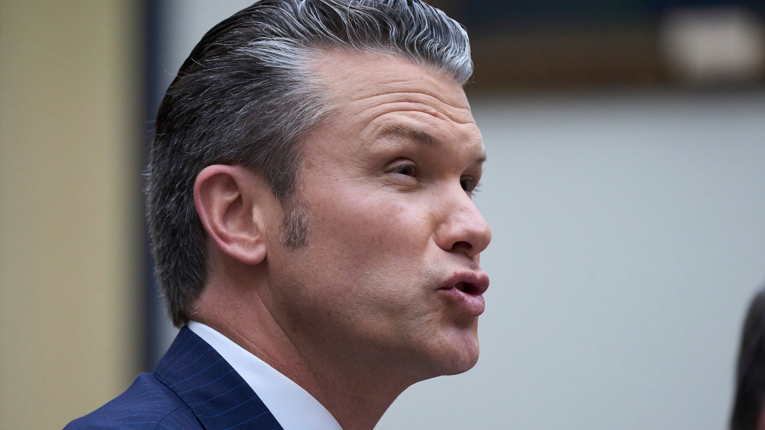 Secretary of Defense Pete Hegseth fields questions on the Pentagon budget from the House Armed Services Committee, at the Capitol in Washington, Thursday, June 12, 2025. (AP Photo/J. Scott Applewhite)