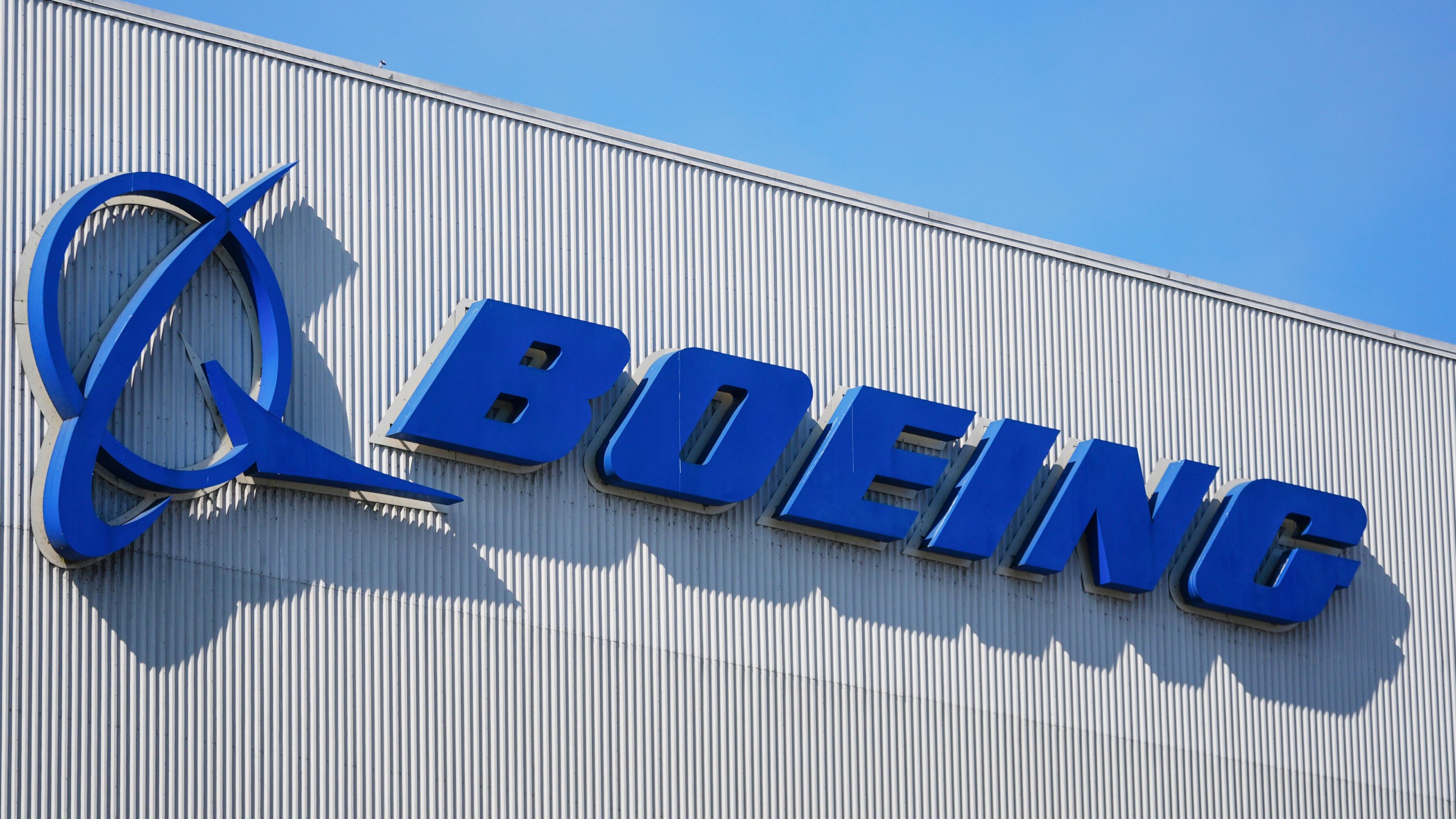 FILE - The Boeing logo is displayed at the company's factory, Sept. 24, 2024, in Renton, Wash. (AP Photo/Lindsey Wasson, File)