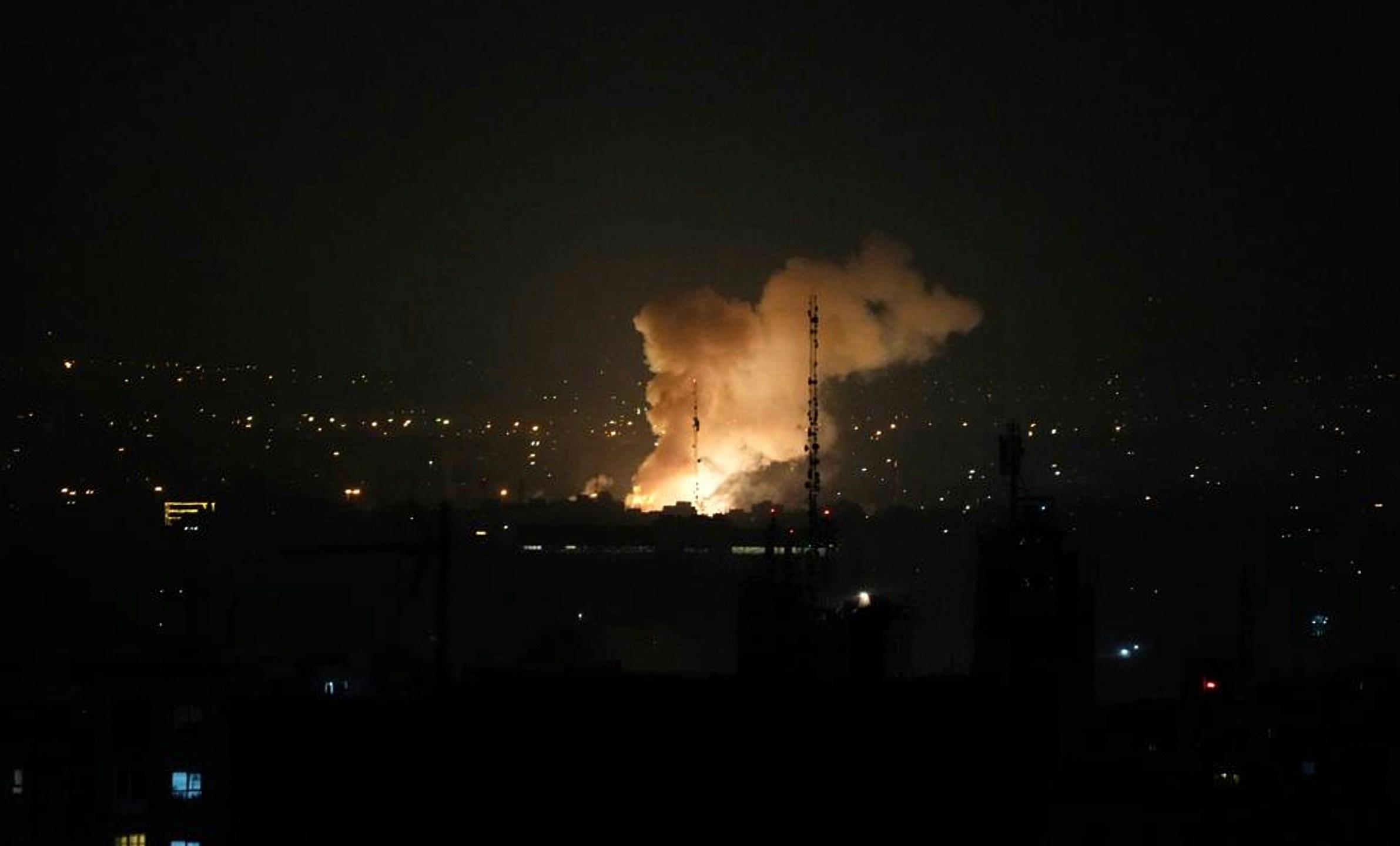 Smoke rises after an explosion in Tehran, Iran, Friday, June 13, 2025. Israel attacked Iran's capital early Friday, with explosions booming across Tehran.(AP Photo/Vahid Salemi)