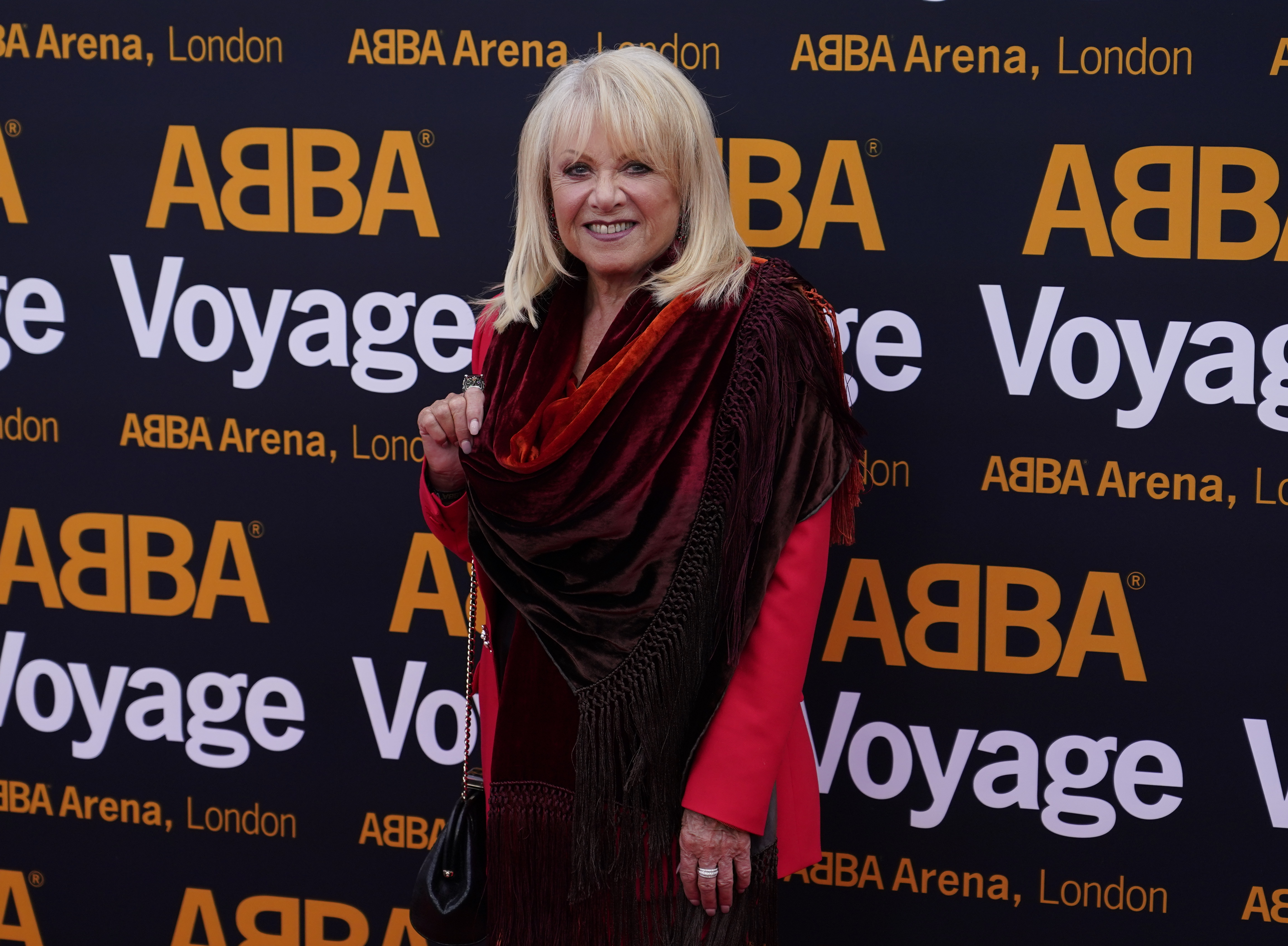 FILE - Elaine Paige arrives for the ABBA Voyage concert at the ABBA Arena in London, Thursday May 26, 2022. (AP Photo/Alberto Pezzali, file)
