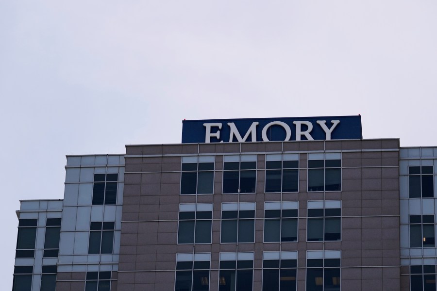 FILE - Emory University Hospital Midtown is seen on May 15, 2025, in Atlanta. (AP Photo/Brynn Anderson, file)